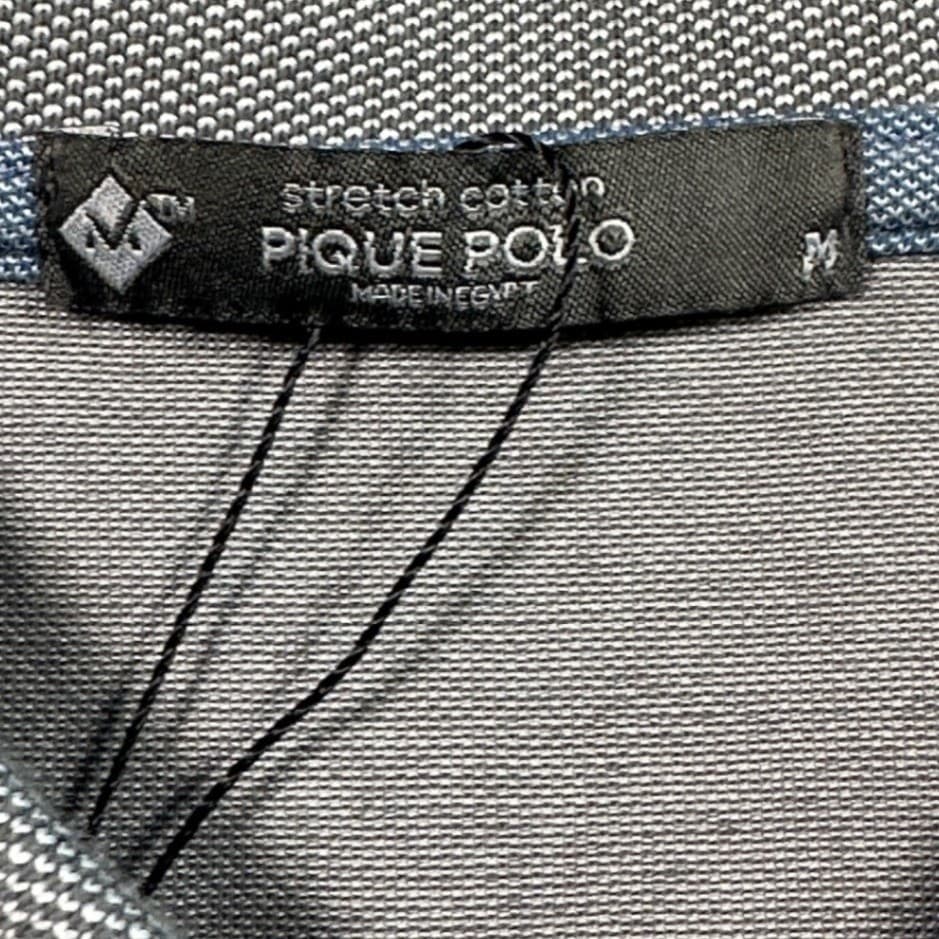 Member's Mark Polo Shirt Mens Medium Gray Excellent Stretch Pique - Thumbnail 7
