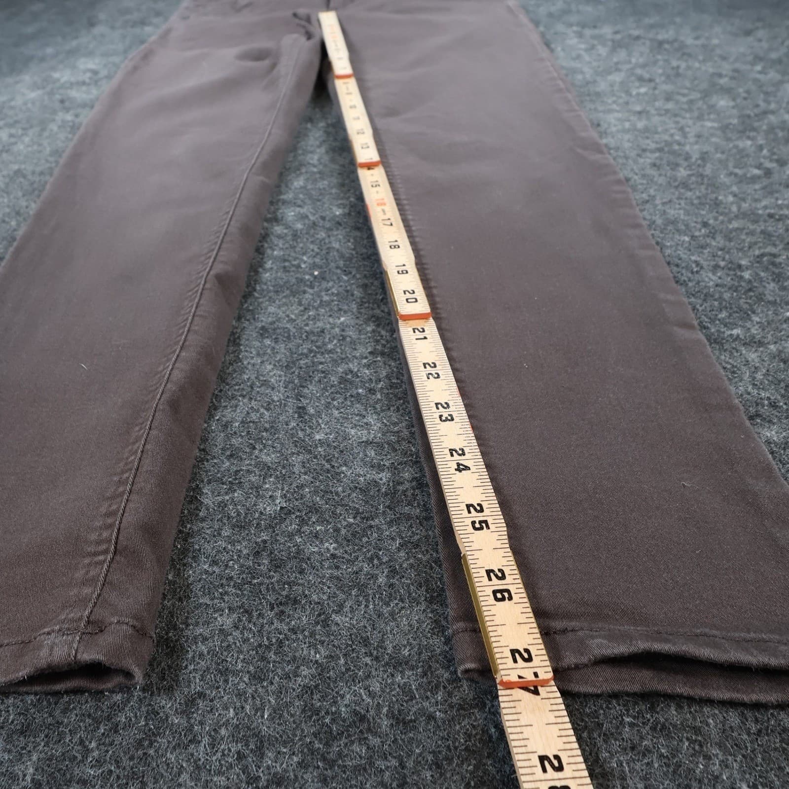 Democracy Skinny Pants Womens 4 Brown Cotton Blend Ab Technology Slim Fit Casual - Thumbnail 4