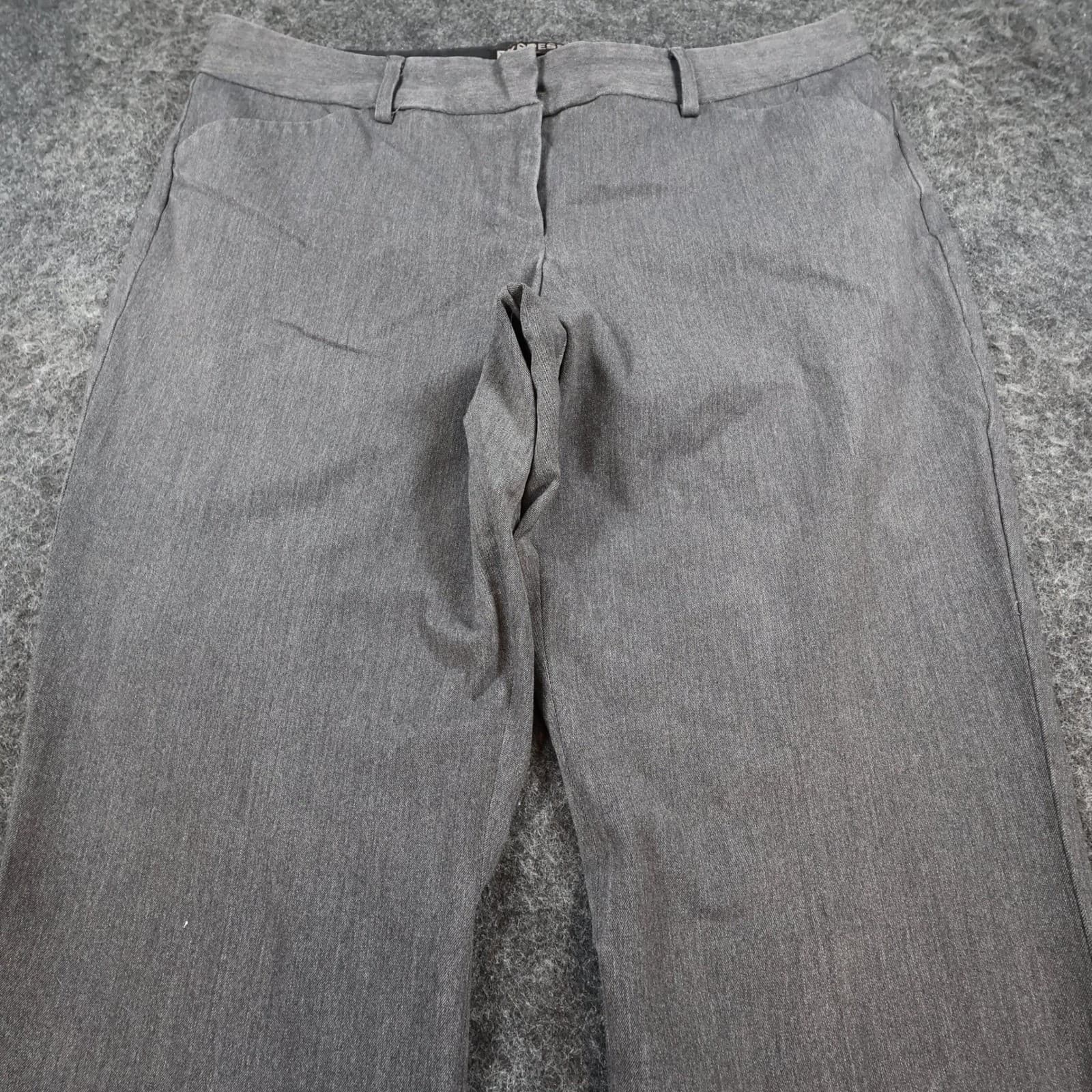 Express Editor Dress Pants Womens 10R Gray Polyester Rayon Barely Boot Office - Thumbnail 9