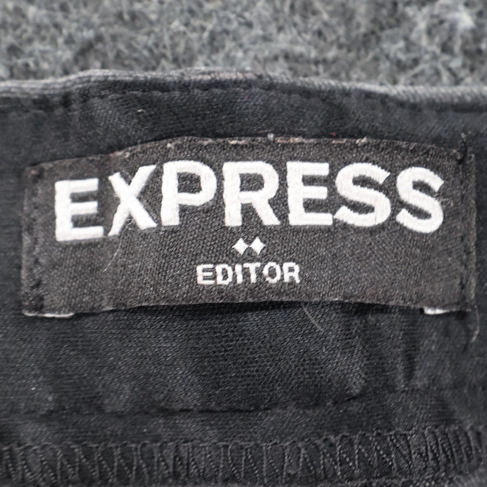 Express Editor Dress Pants Womens 10R Gray Polyester Rayon Barely Boot Office - Thumbnail 7