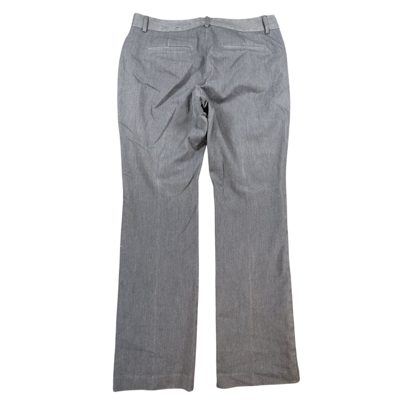 Express Editor Dress Pants Womens 10R Gray Polyester Rayon Barely Boot Office - Thumbnail 2