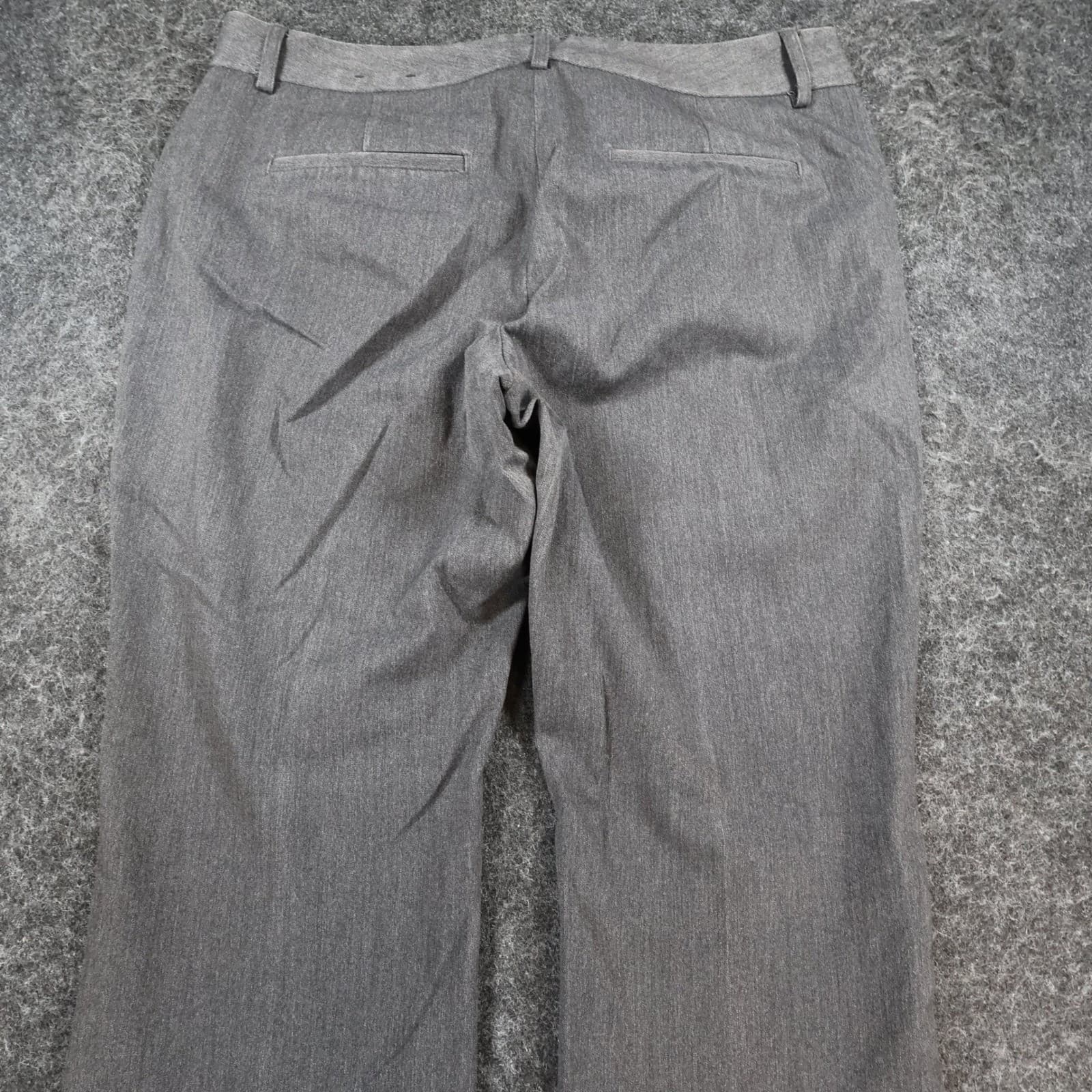 Express Editor Dress Pants Womens 10R Gray Polyester Rayon Barely Boot Office - Thumbnail 10