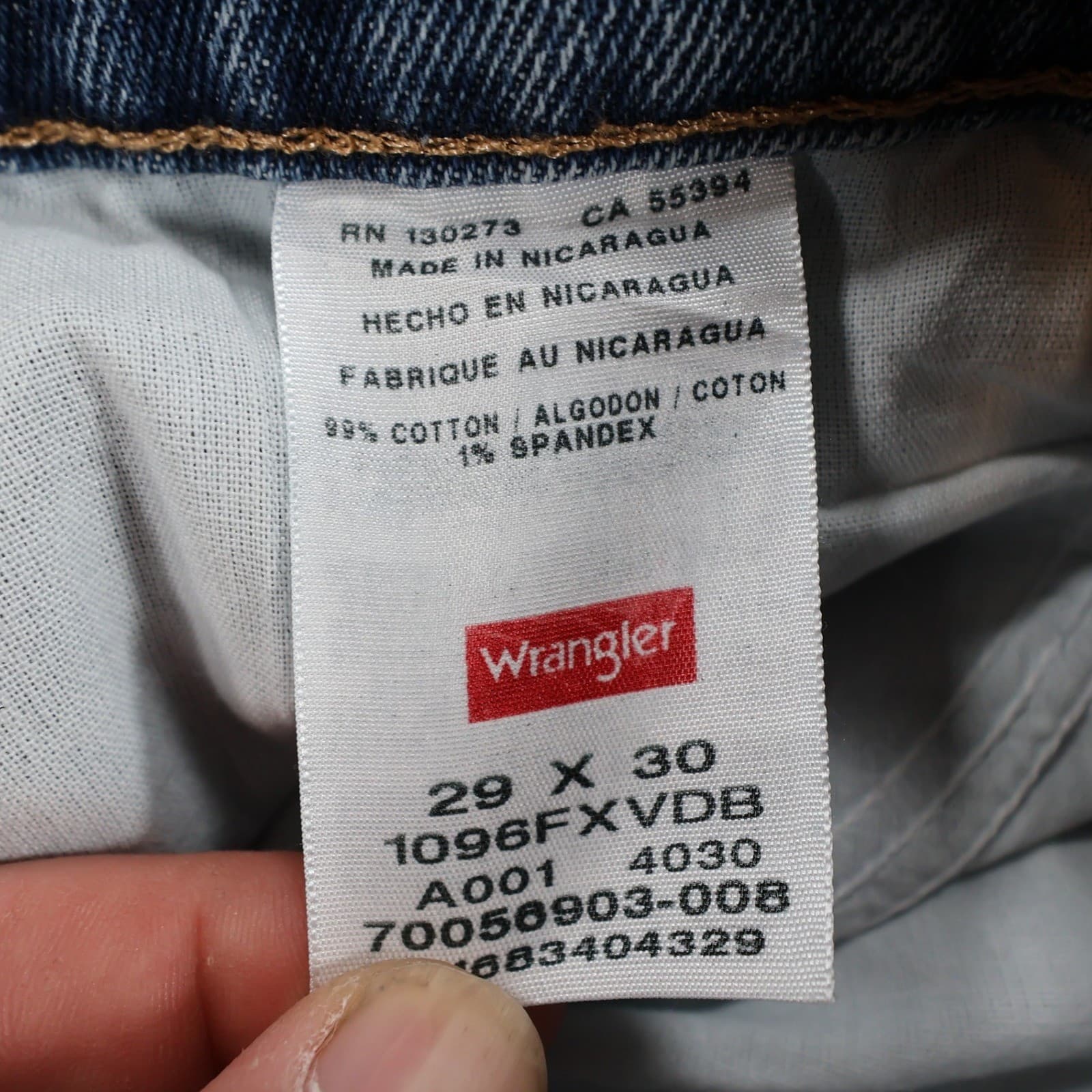 Wrangler Denim Shorts Womens 29 Blue Cotton Distressed High Rise Cut Off - Thumbnail 7