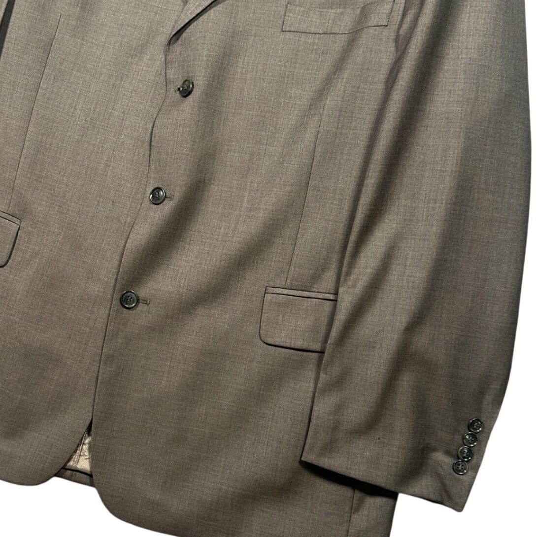 John Weitz Signature Collection Blazer Mens Brown 100% Wool 3-Button Sport Coat - Thumbnail 6