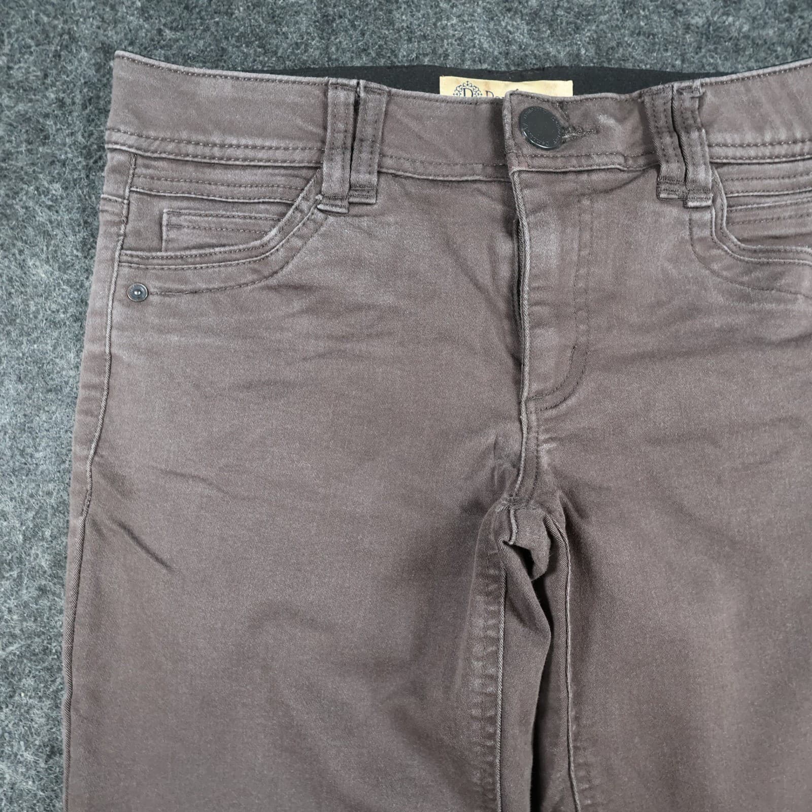 Democracy Skinny Pants Womens 4 Brown Cotton Blend Ab Technology Slim Fit Casual - Thumbnail 11