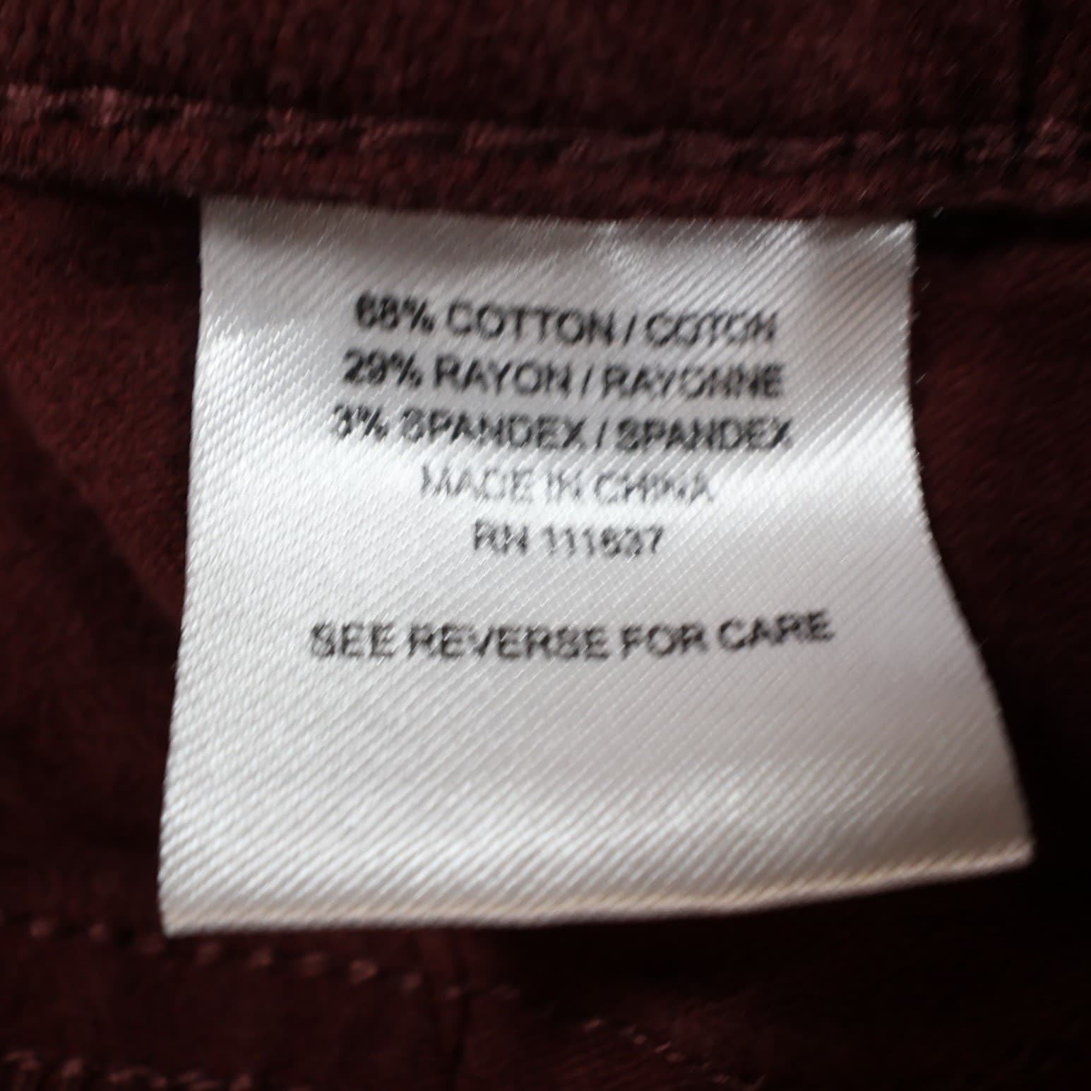 Lakeview Denim Skinny Jeans Womens 27 Burgundy Red Cotton Blend Stretch Slim - Thumbnail 8