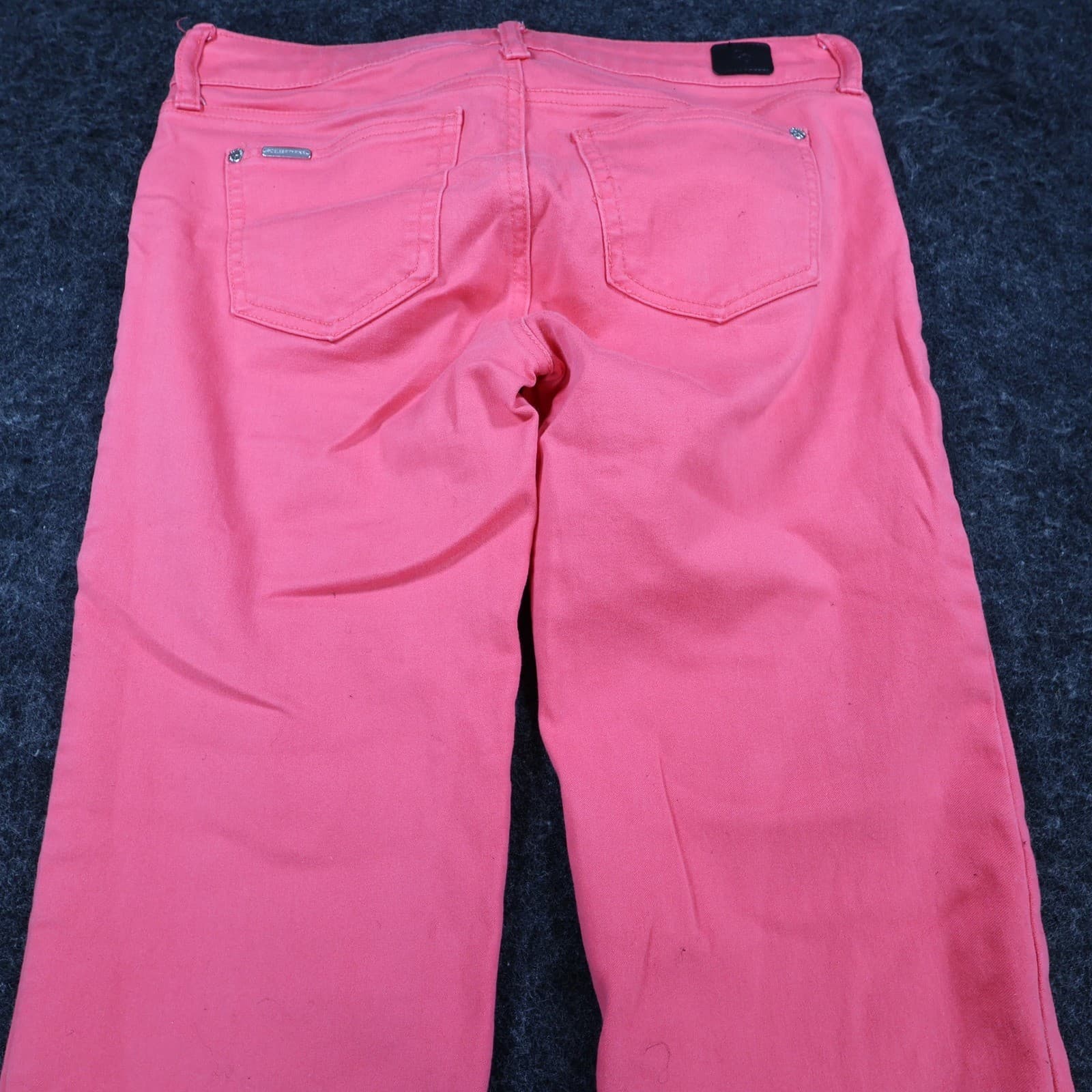 Celebrity Pink Skinny Jeans Womens 9/29 Coral Cotton Blend Stretch Calypso Coral - Thumbnail 10