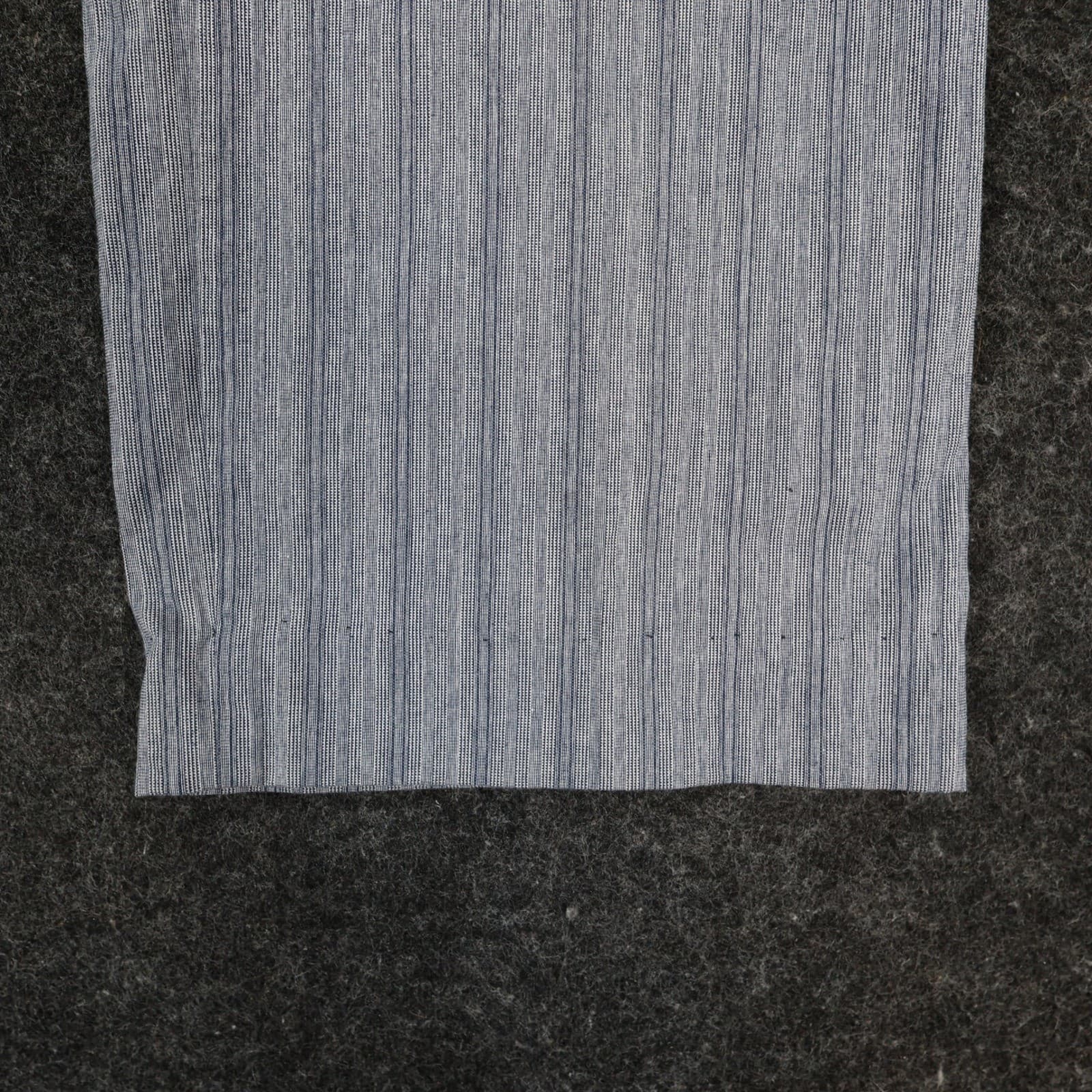 Chic Pull On Pants Womens 14 Petite Blue 100% Cotton Striped Elastic Waist - Thumbnail 12