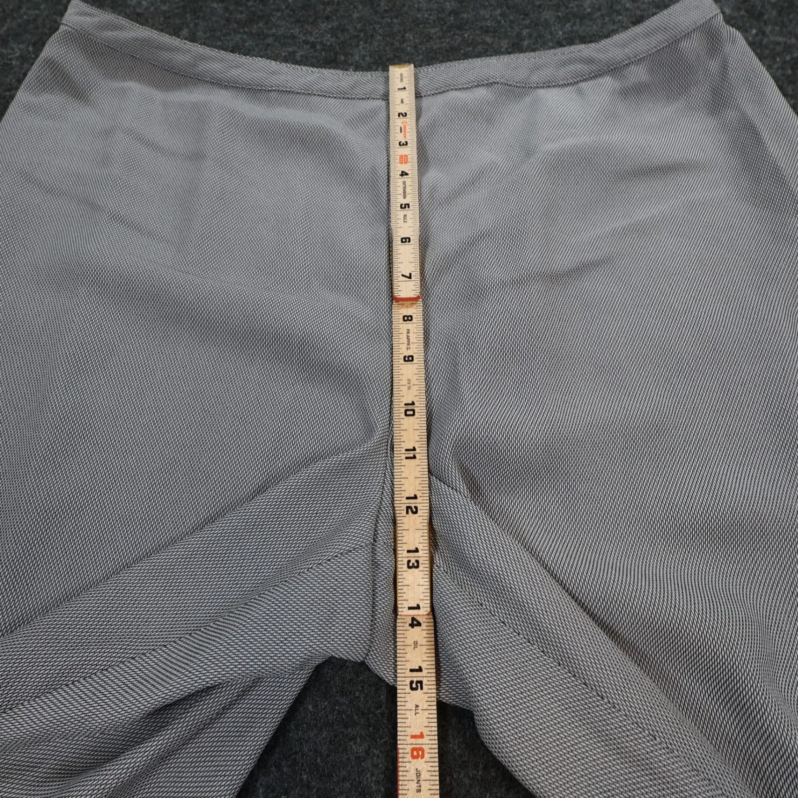 Worthington Dress Pants Womens 18 Grey Polyester Wide Leg Career Office Trousers - Thumbnail 5