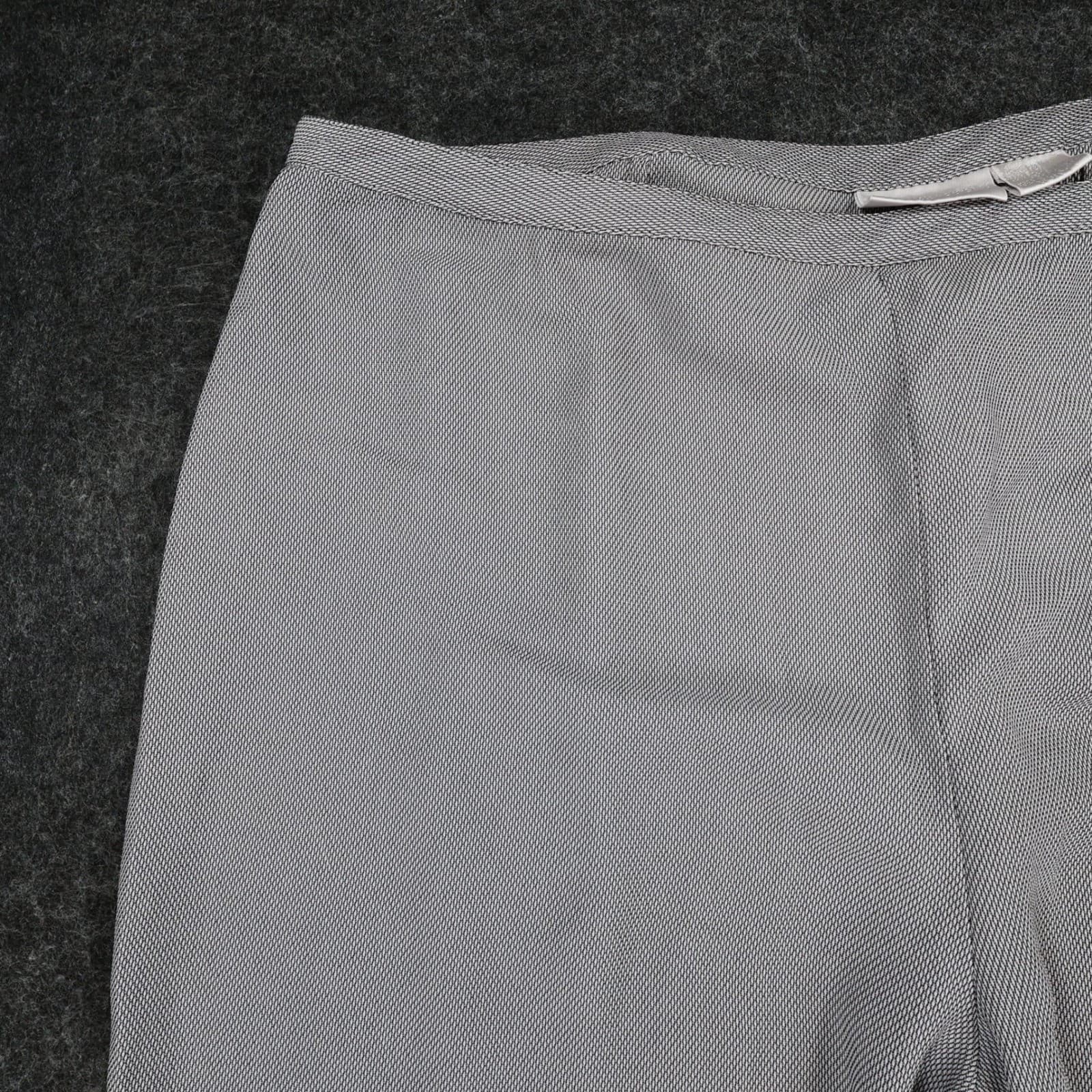 Worthington Dress Pants Womens 18 Grey Polyester Wide Leg Career Office Trousers - Thumbnail 10