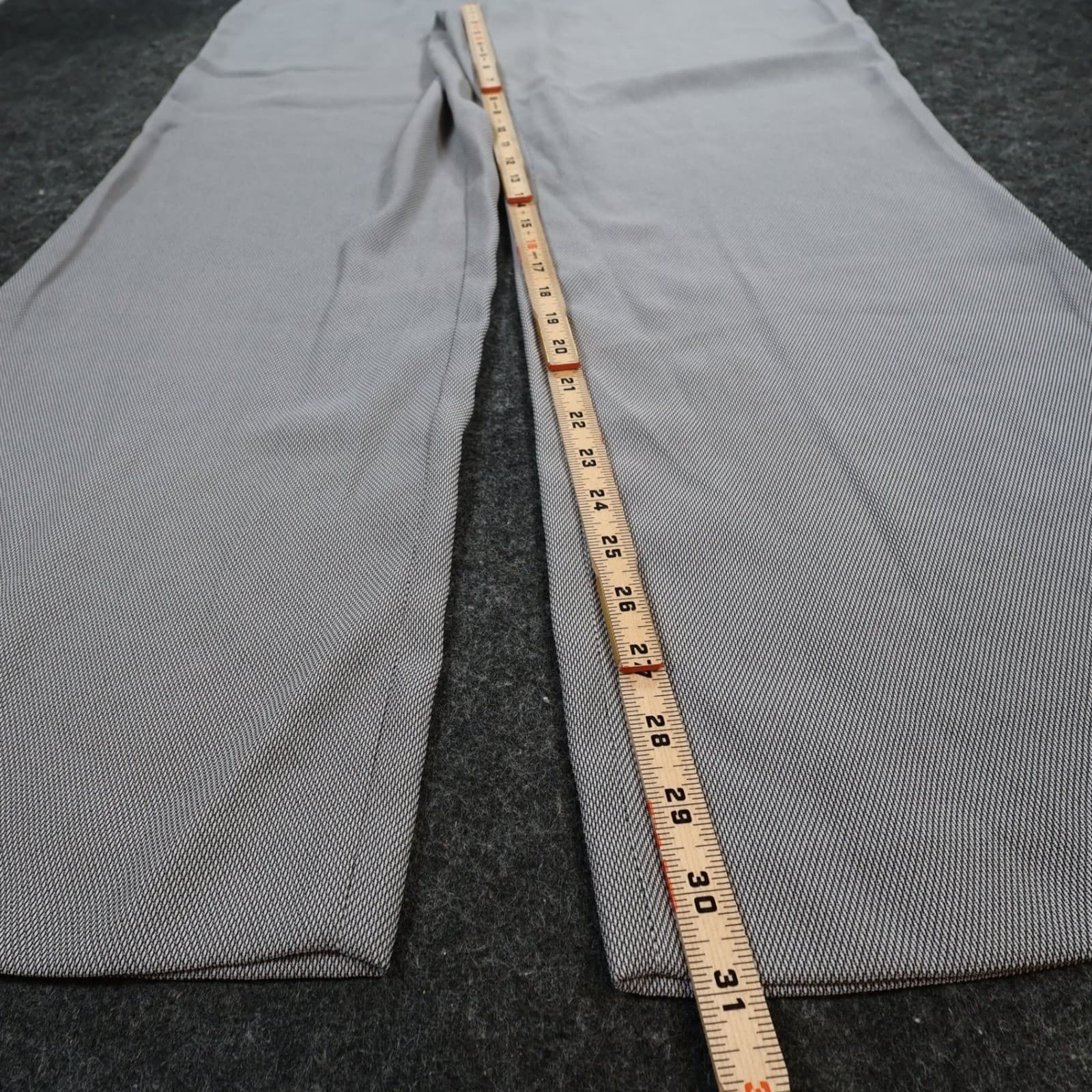Worthington Dress Pants Womens 18 Grey Polyester Wide Leg Career Office Trousers - Thumbnail 4