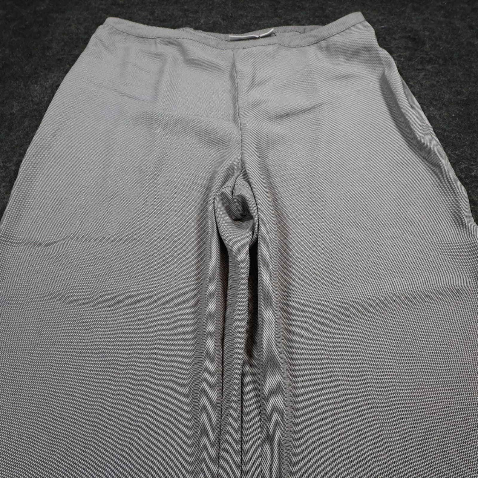 Worthington Dress Pants Womens 18 Grey Polyester Wide Leg Career Office Trousers - Thumbnail 8