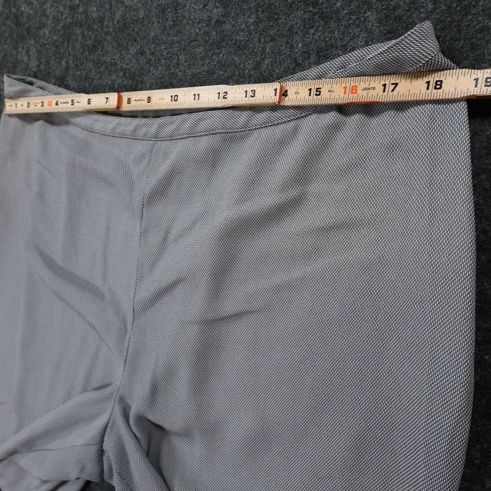 Worthington Dress Pants Womens 18 Grey Polyester Wide Leg Career Office Trousers - Thumbnail 6