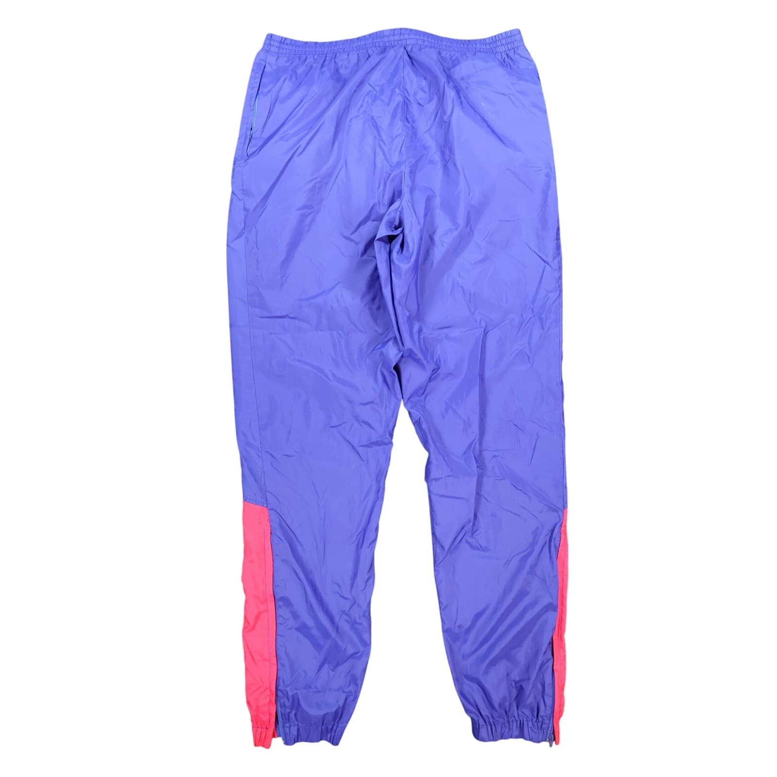 Nike Track Pants Mens Large Purple Nylon Vintage 90s Colorblock Windbreaker - Thumbnail 2