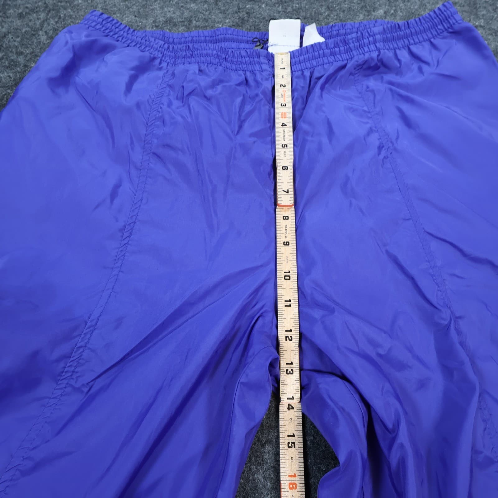 Nike Track Pants Mens Large Purple Nylon Vintage 90s Colorblock Windbreaker - Thumbnail 5