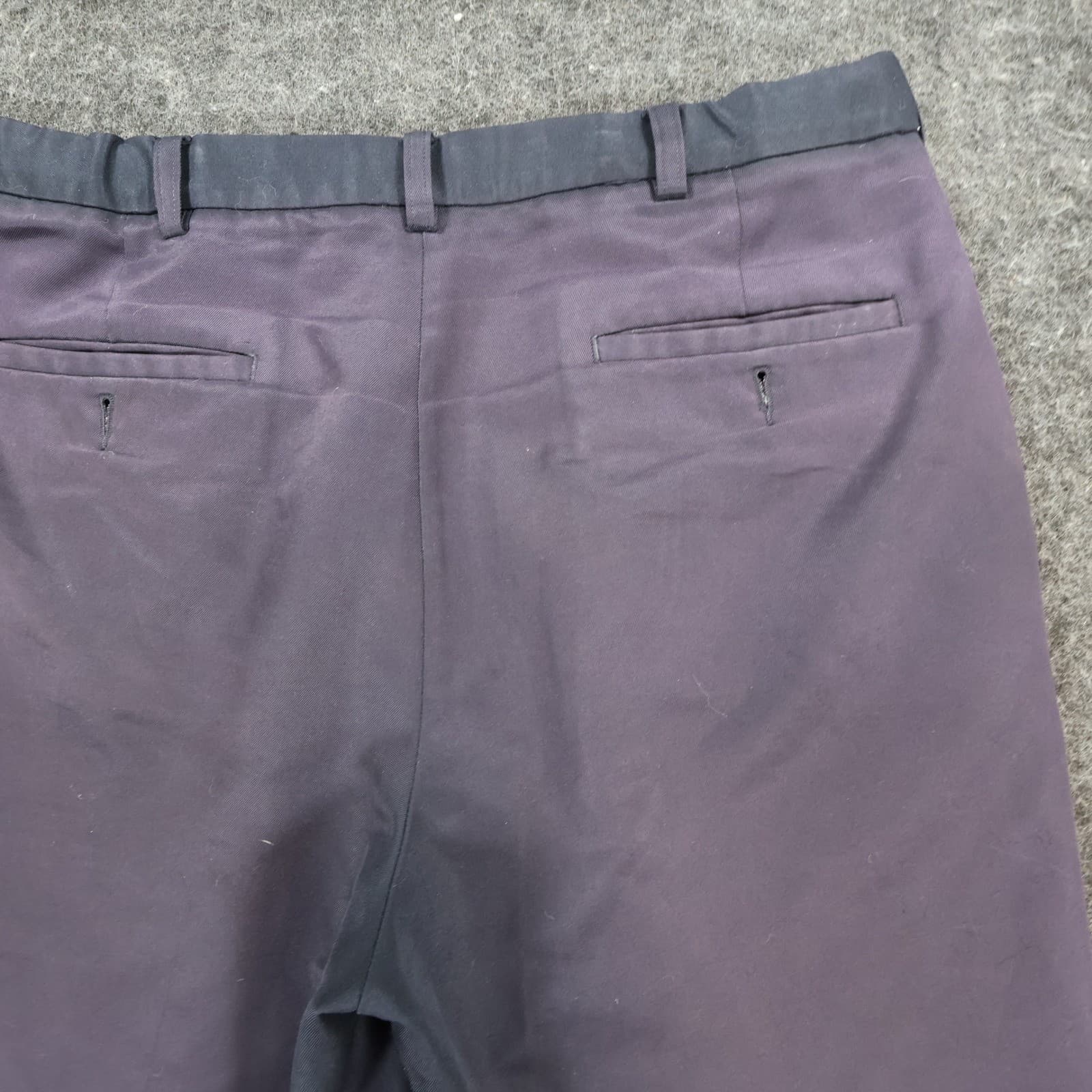 Haggar Dress Shorts Mens 34 Navy Blue Polyester Pleated Classic Fit Casual Golf - Thumbnail 10