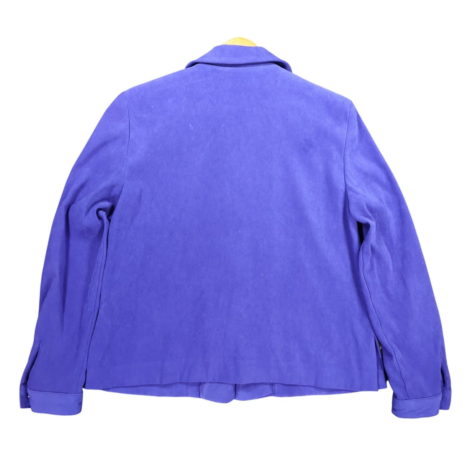 Leslie Fay Button Up Jacket Womens 8P Purple Polyester Professional Blazer - Thumbnail 2