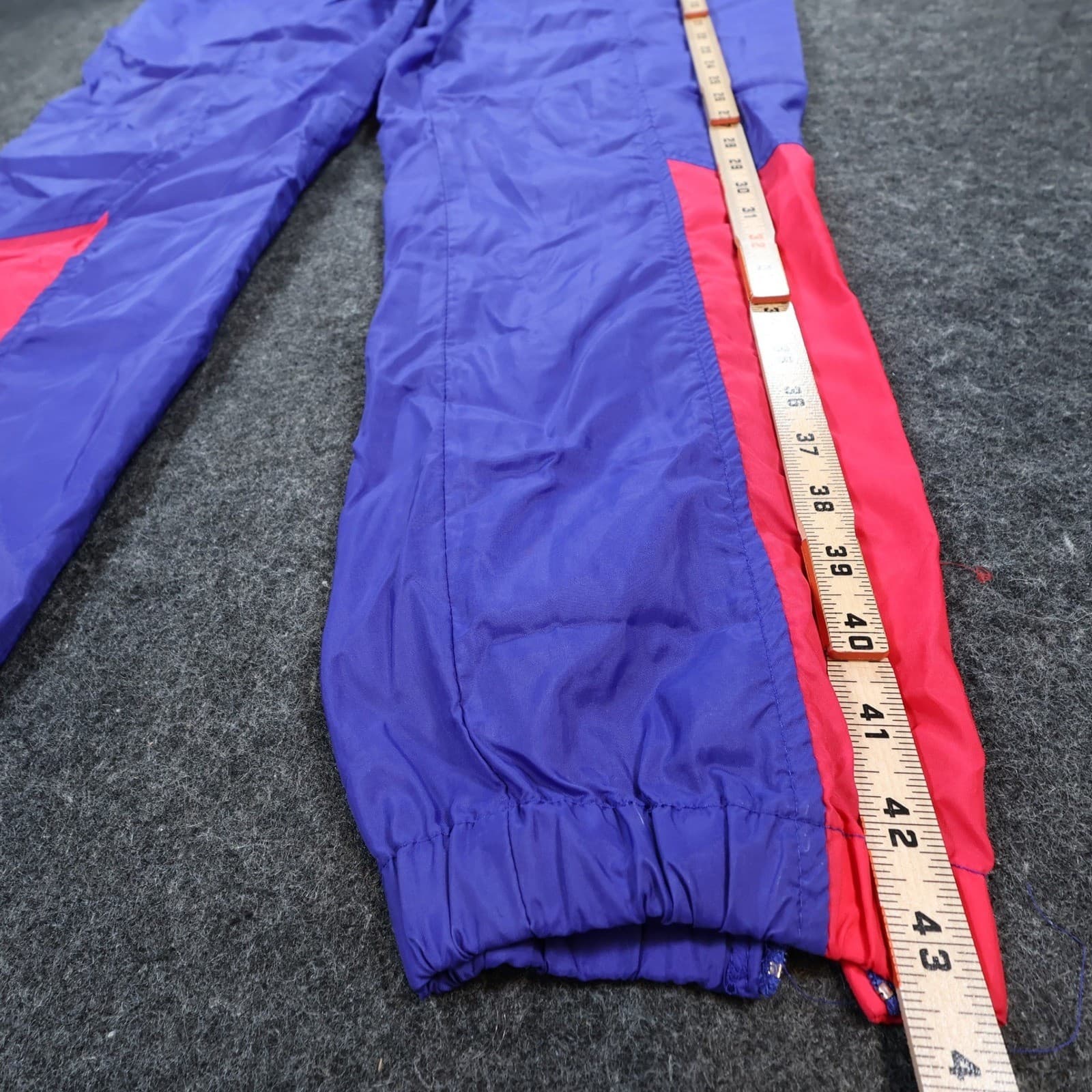 Nike Track Pants Mens Large Purple Nylon Vintage 90s Colorblock Windbreaker - Thumbnail 3