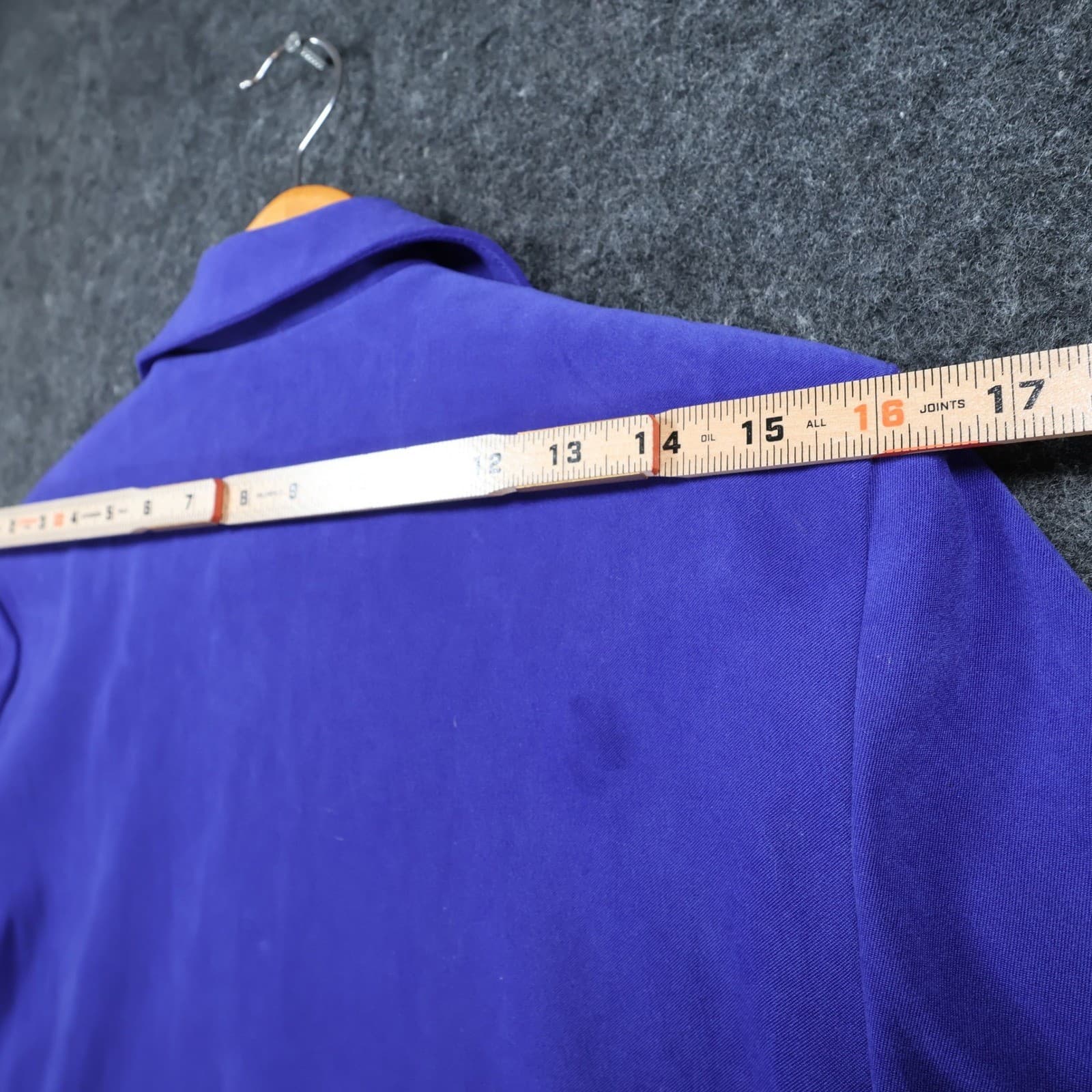 Leslie Fay Button Up Jacket Womens 8P Purple Polyester Professional Blazer - Thumbnail 6