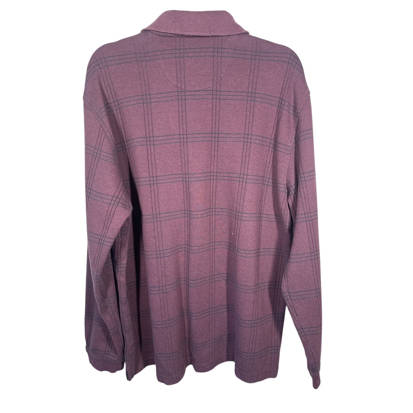 Arrow Mens Maroon Long Sleeve Shirt Size XL - Thumbnail 2