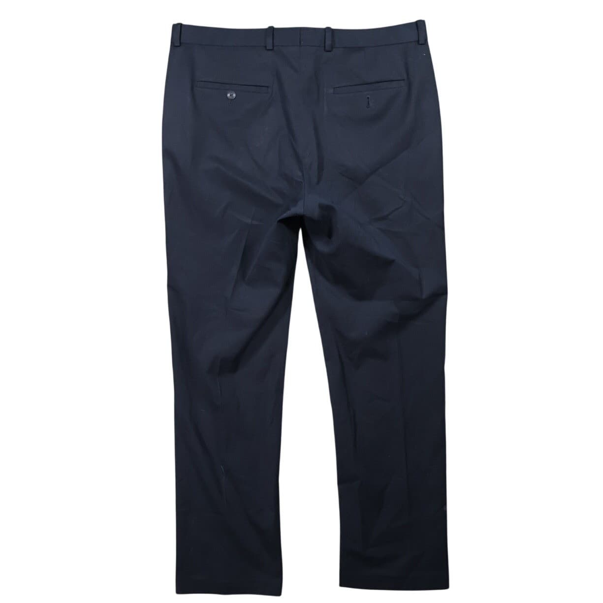 Perry Ellis Portfolio Dress Pants Mens 34x30 Navy Blue Excellent Slim Fit - Thumbnail 2