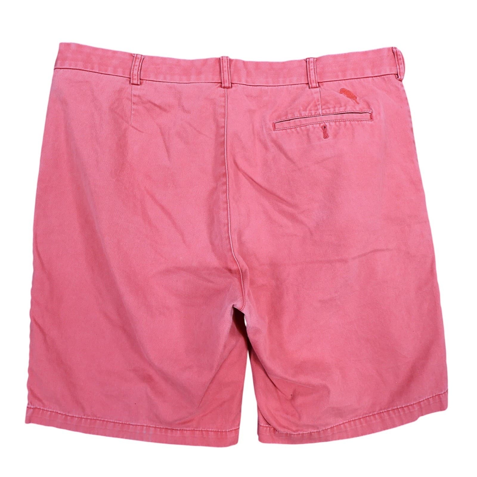 Caribbean Chino Shorts Mens 40 Coral 100% Cotton Regular Fit Summer Casual - Thumbnail 2