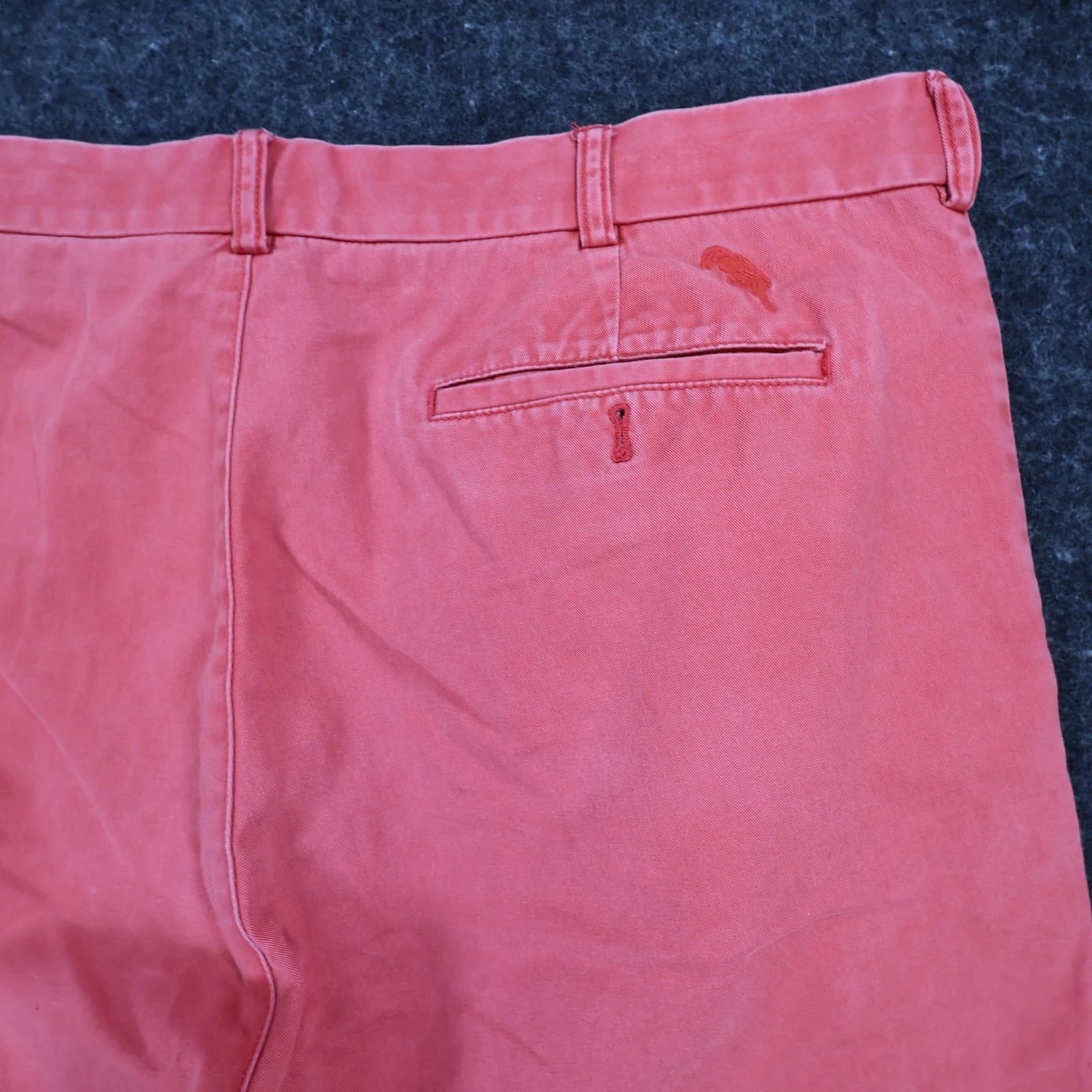 Caribbean Chino Shorts Mens 40 Coral 100% Cotton Regular Fit Summer Casual - Thumbnail 9