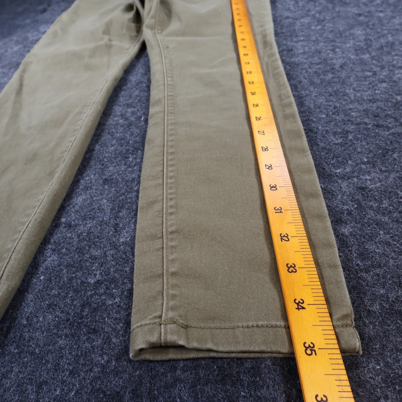 d.jeans Skinny Pants Womens 10 Olive Green Cotton Repreve Stretch Slim Casual - Thumbnail 3