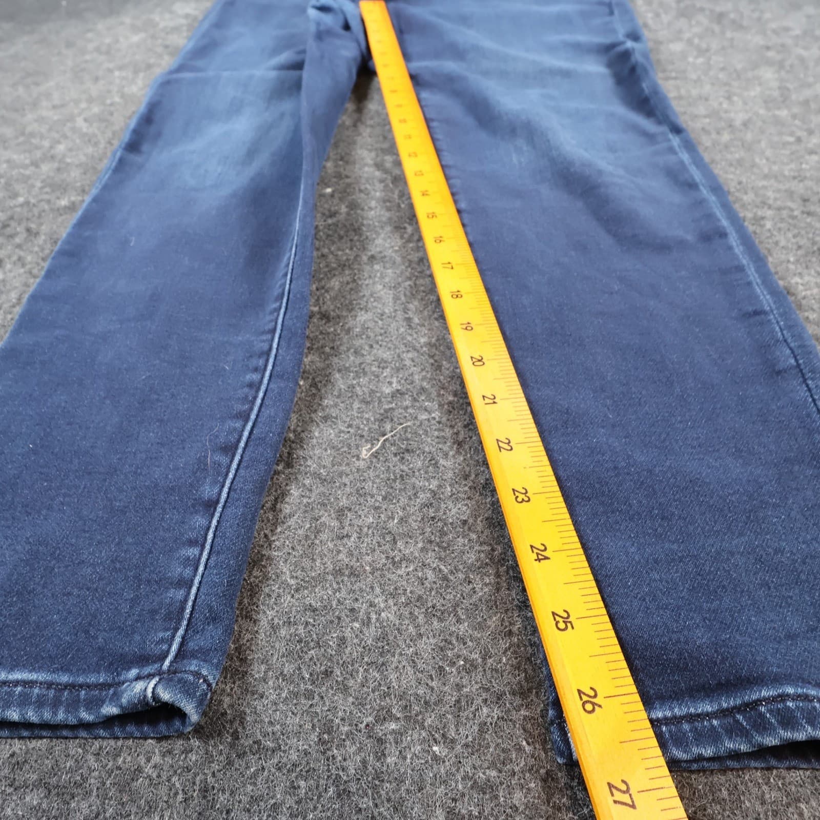 Express Skinny Jeans Womens 14R Dark Blue Cotton Blend High Rise Stretch Denim - Thumbnail 4