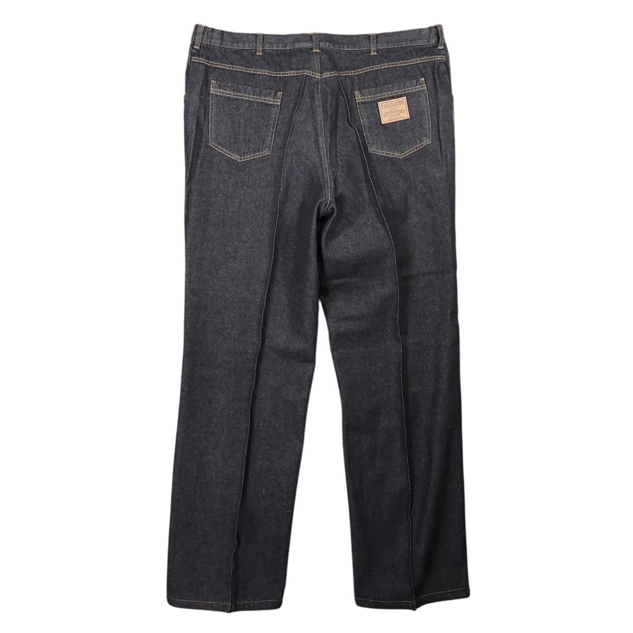 Haband Tailgater Jeans Mens 42x33 Black Excellent Fit Forever Cotton Straight - Thumbnail 2