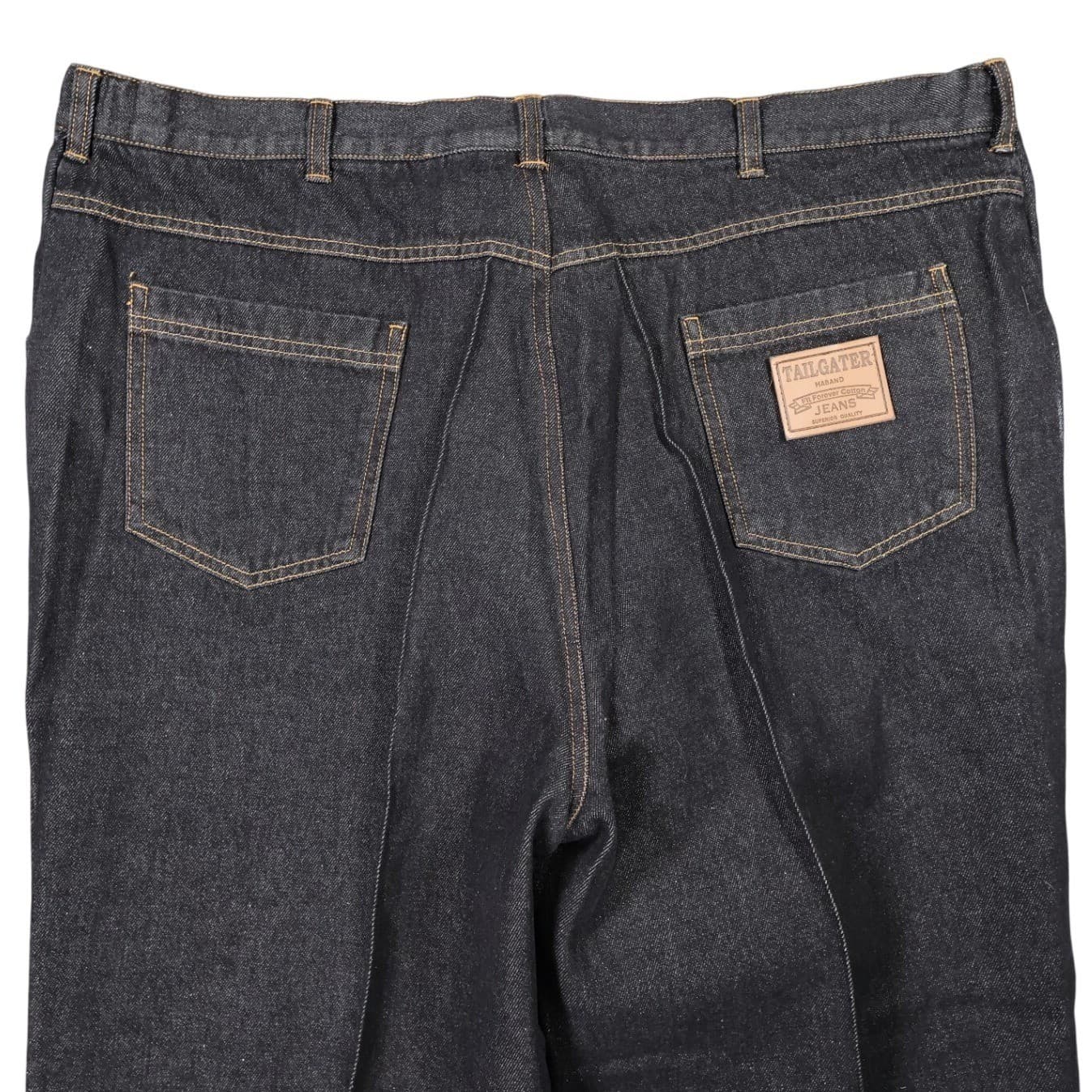 Haband Tailgater Jeans Mens 42x33 Black Excellent Fit Forever Cotton Straight - Thumbnail 4
