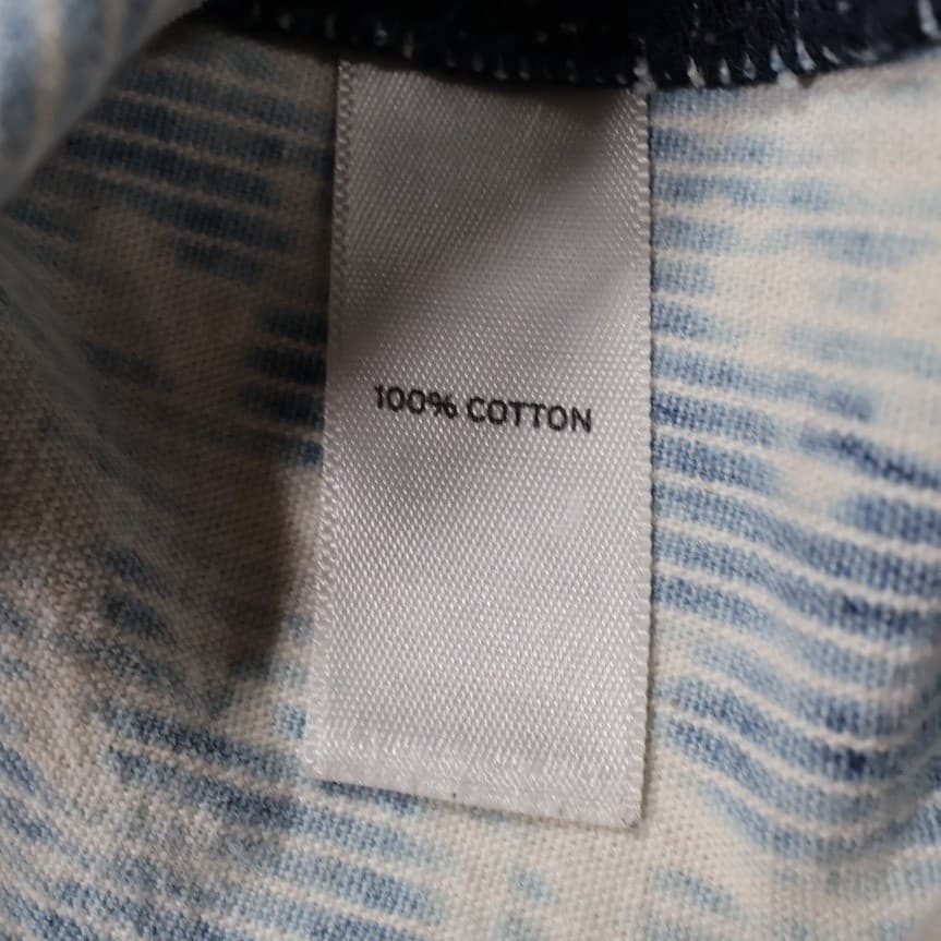 Melrose and Market Button Front Shirt Womens Small Blue Excellent Acid Wash - Thumbnail 6