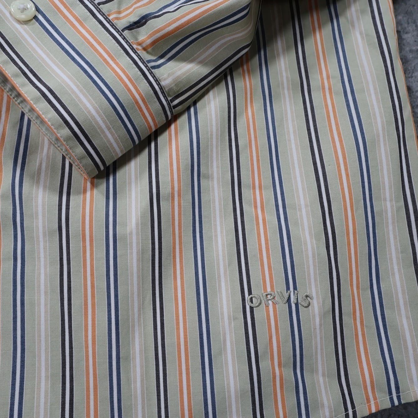 Orvis Button Up Shirt Womens 16 Multicolor Excellent Striped Long Sleeve - Thumbnail 4