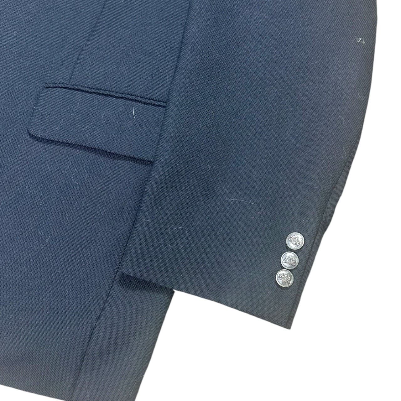 Stafford Blazer Mens 42R Navy Blue Worsted Wool Blend Two Button Jacket - Thumbnail 3