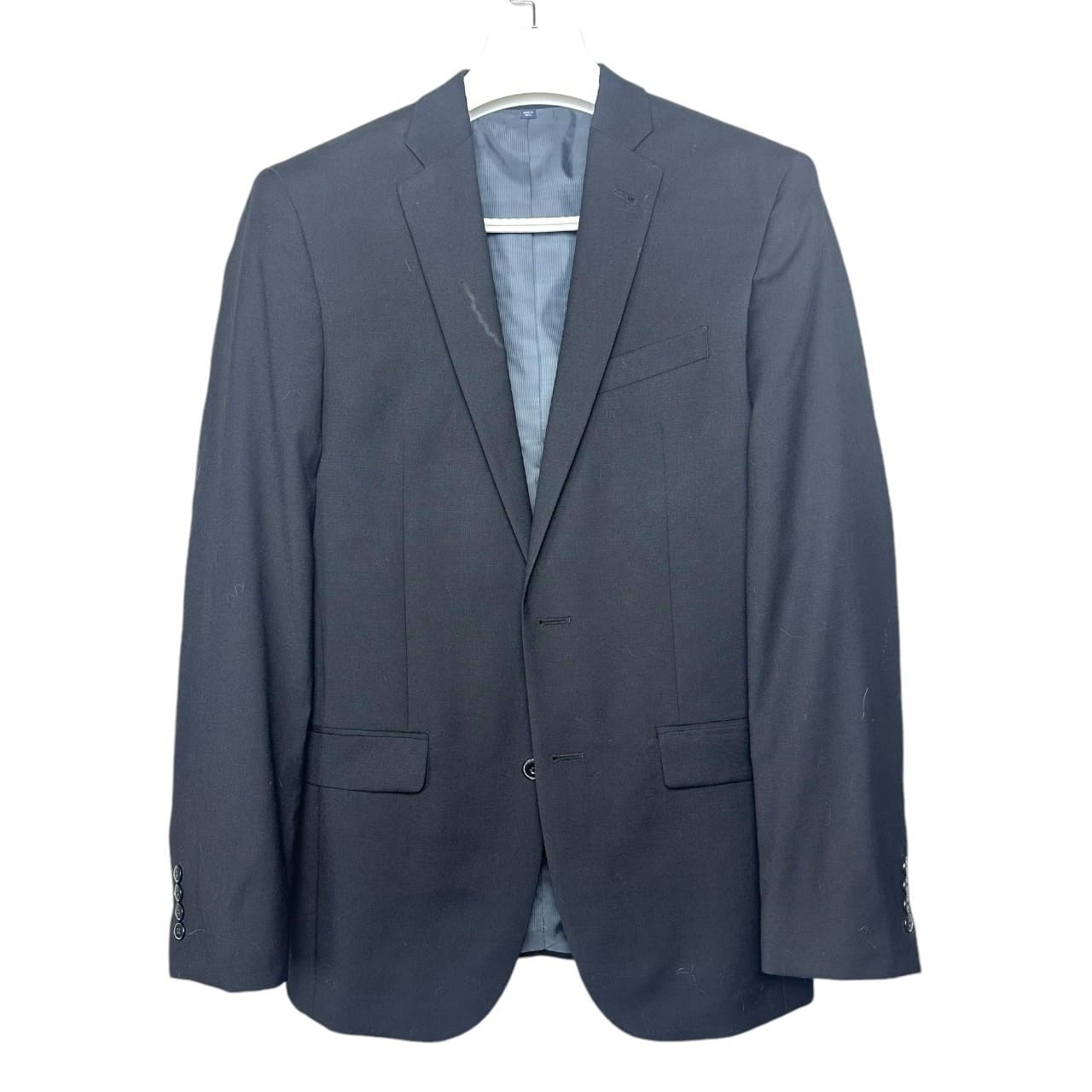 Jos. A. Bank Blazer Mens 39L Navy Blue 1905 Slim Fit Two Button Suit Jacket - Thumbnail 4