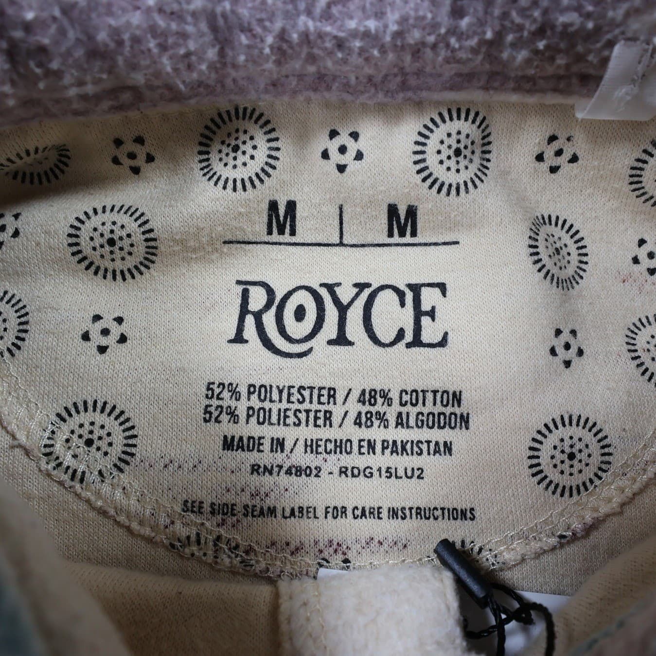 Royce Fleece Shirt Jacket Mens M Multicolor Excellent Southwestern Aztec Print - Thumbnail 7