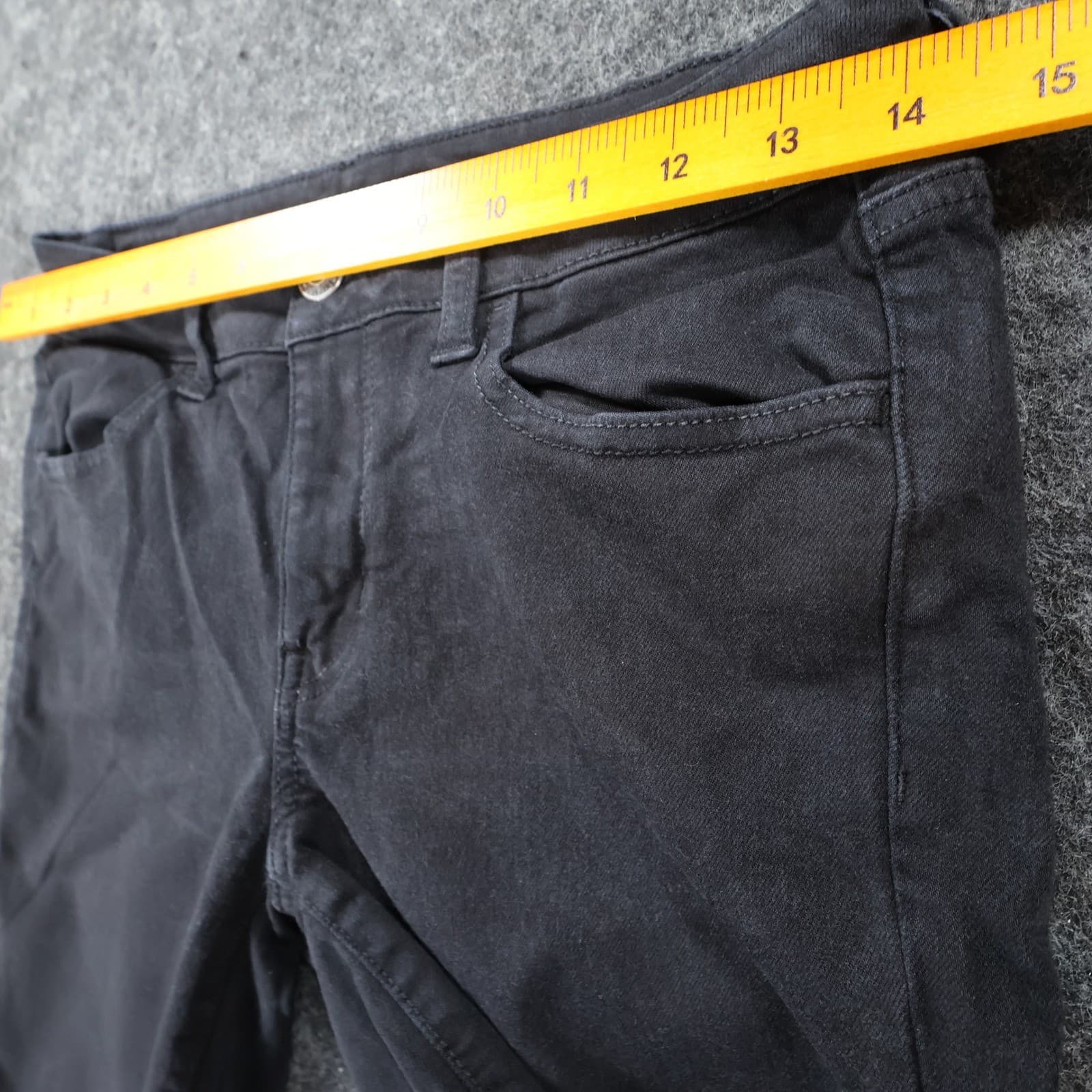 American Eagle Skinny Jeans Womens 6 Black Cotton Blend Distressed Ne(x)t Level - Thumbnail 6