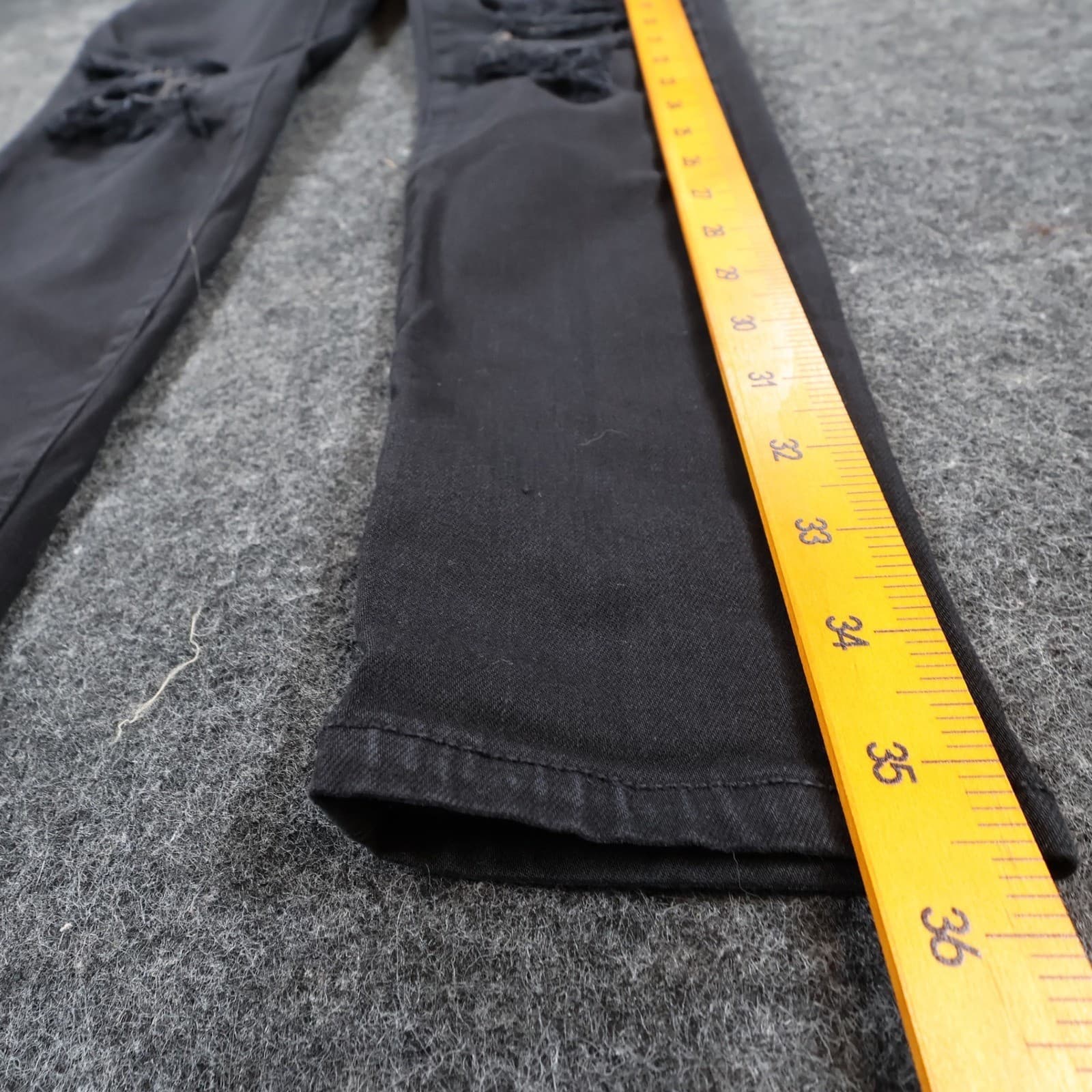 American Eagle Skinny Jeans Womens 6 Black Cotton Blend Distressed Ne(x)t Level - Thumbnail 3