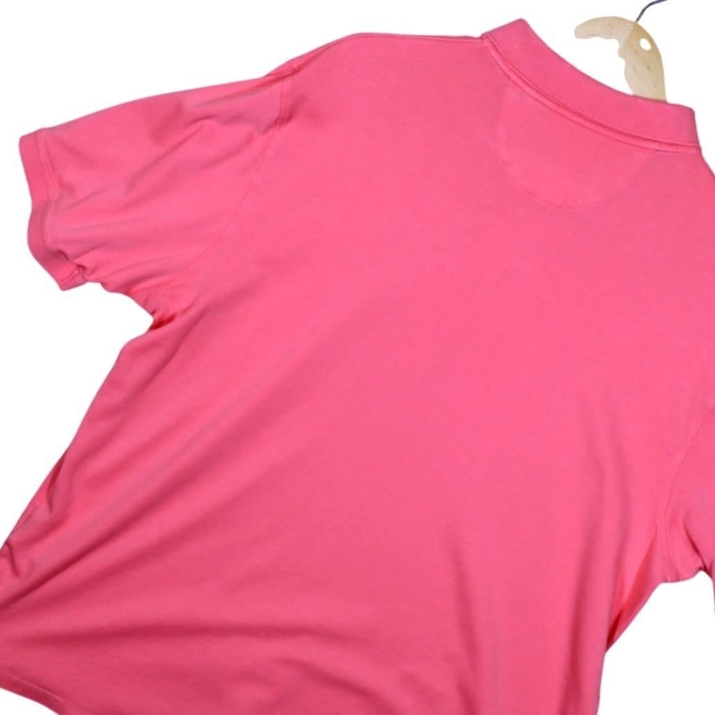 Roundtree & Yorke Men's Coral Pink Supima Cotton Short Sleeve Polo Shirt Size L - Thumbnail 2