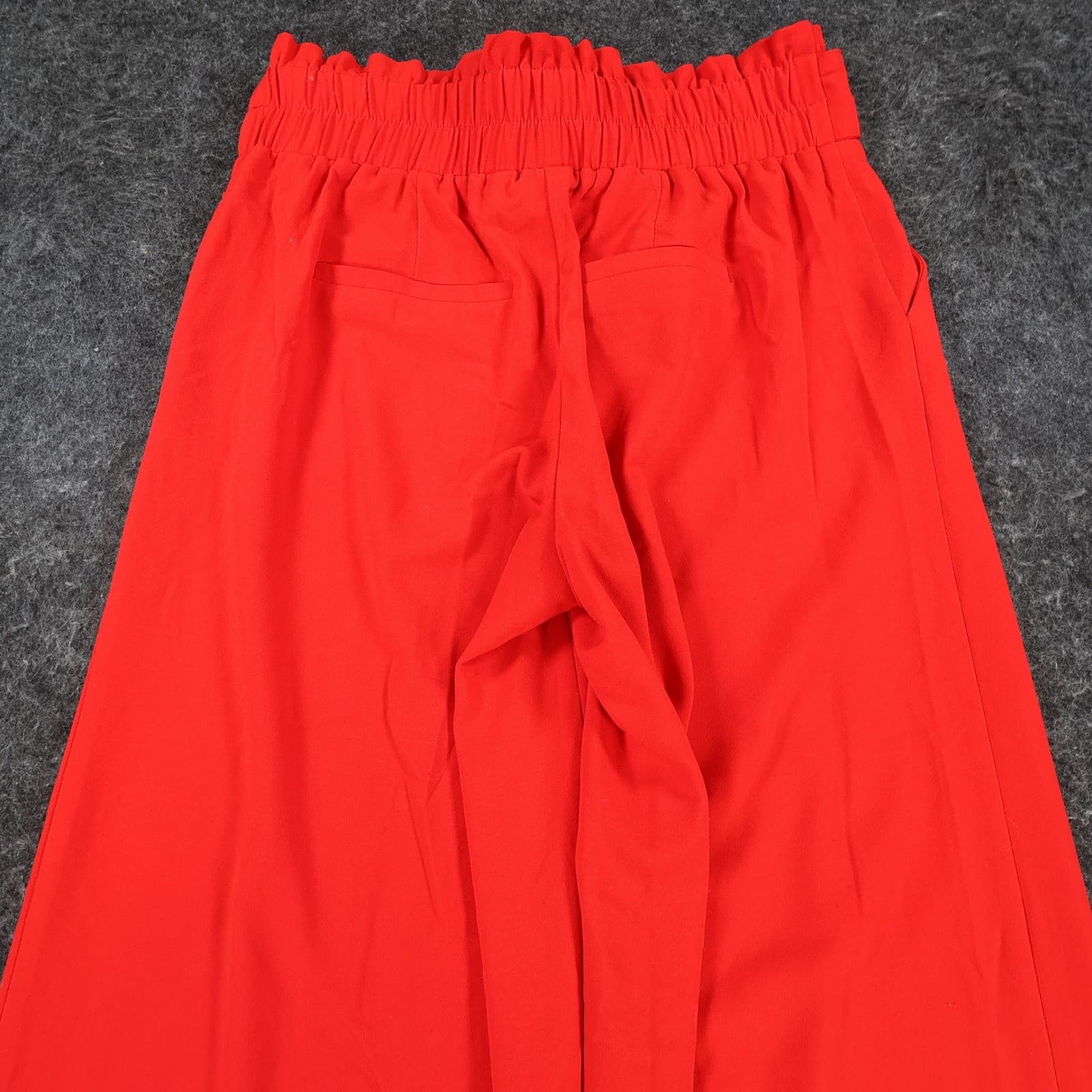 EST. 1946 Pants Womens XS Red Polyester Spandex Wide Leg Paperbag Tie Waist - Thumbnail 10