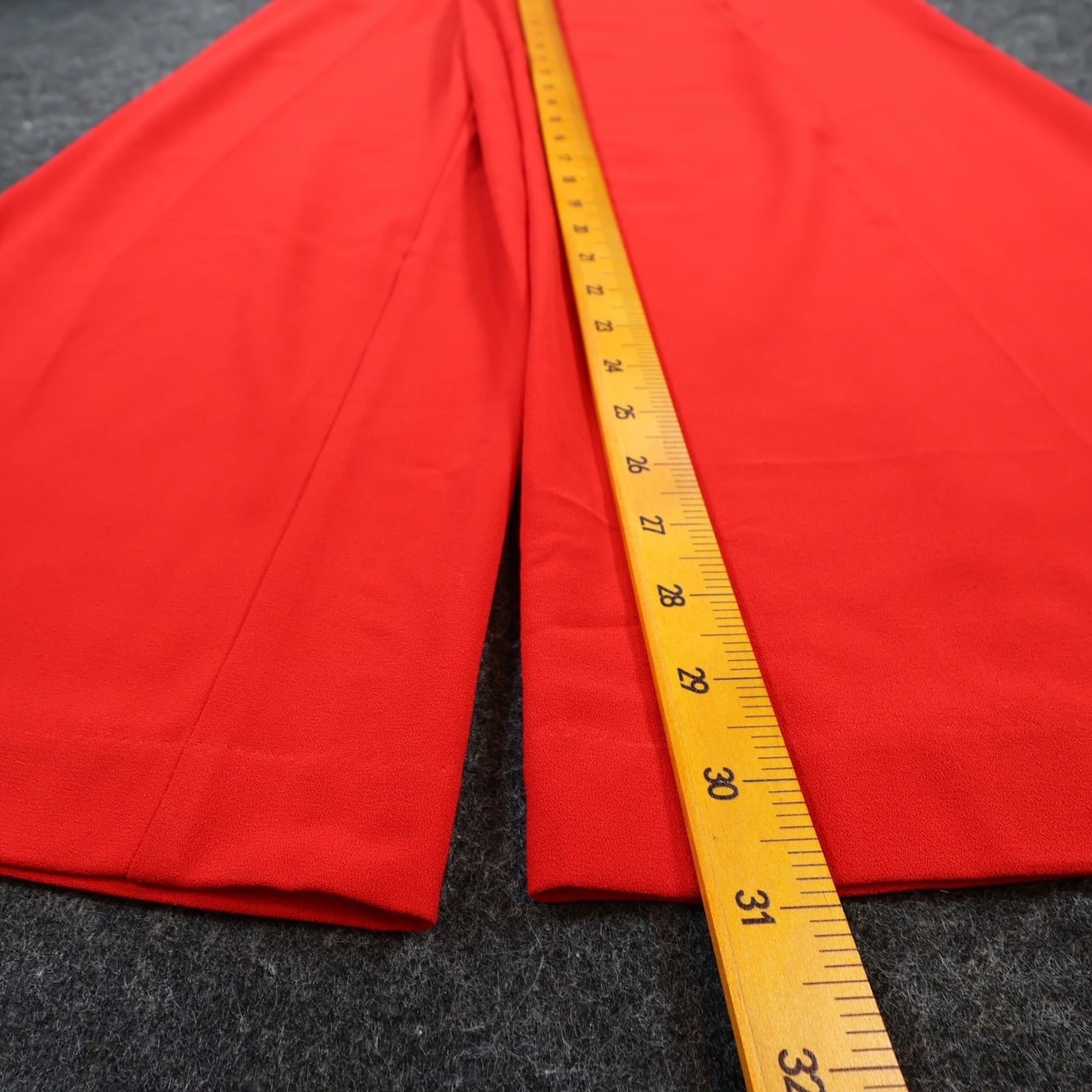 EST. 1946 Pants Womens XS Red Polyester Spandex Wide Leg Paperbag Tie Waist - Thumbnail 4