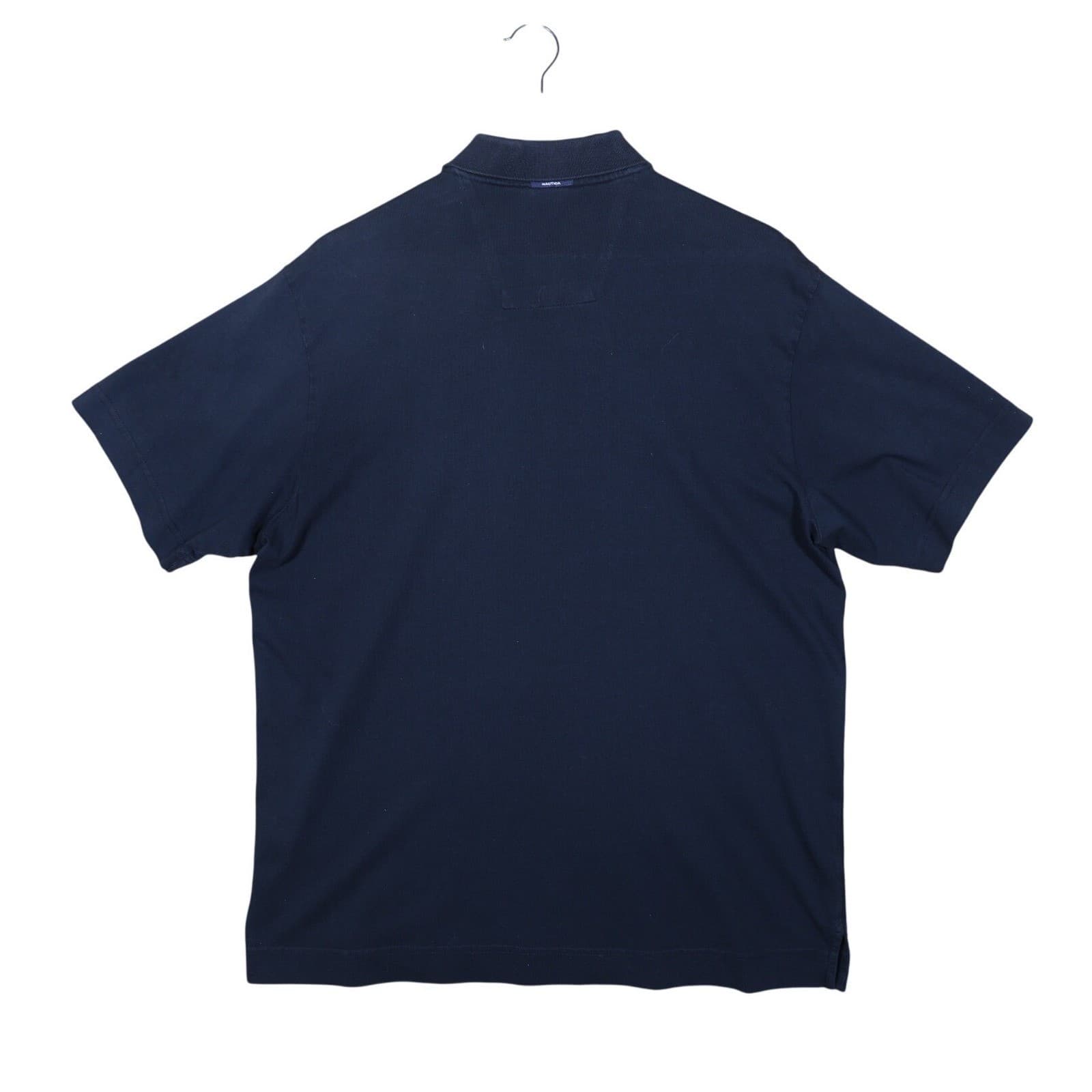 Nautica Mens Black Short Sleeve Pima Cotton Polo Shirt Red Sailboat Logo Size M - Thumbnail 4