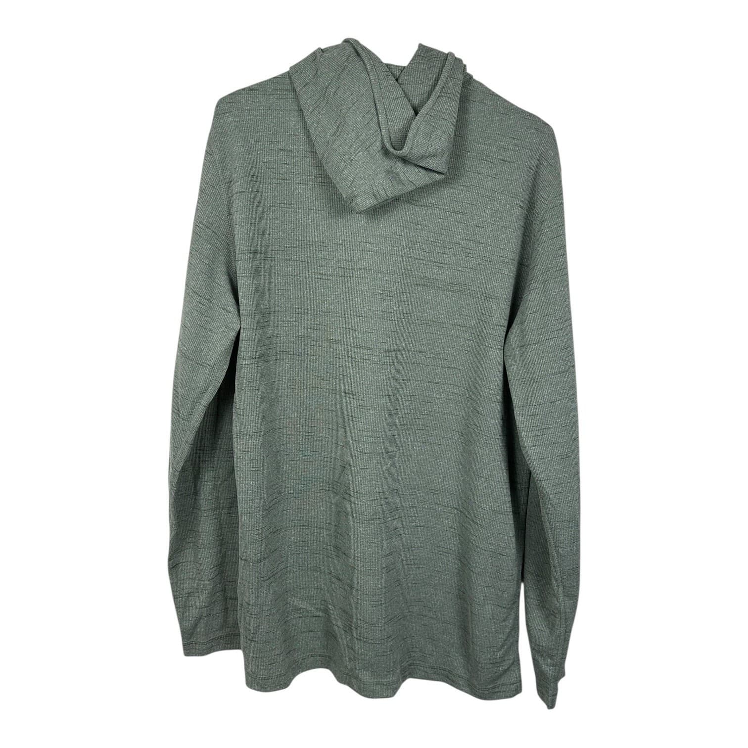 Orvis Men’s Medium Green Cowl Neck Long Sleeve Lightweight Pullover - Thumbnail 2