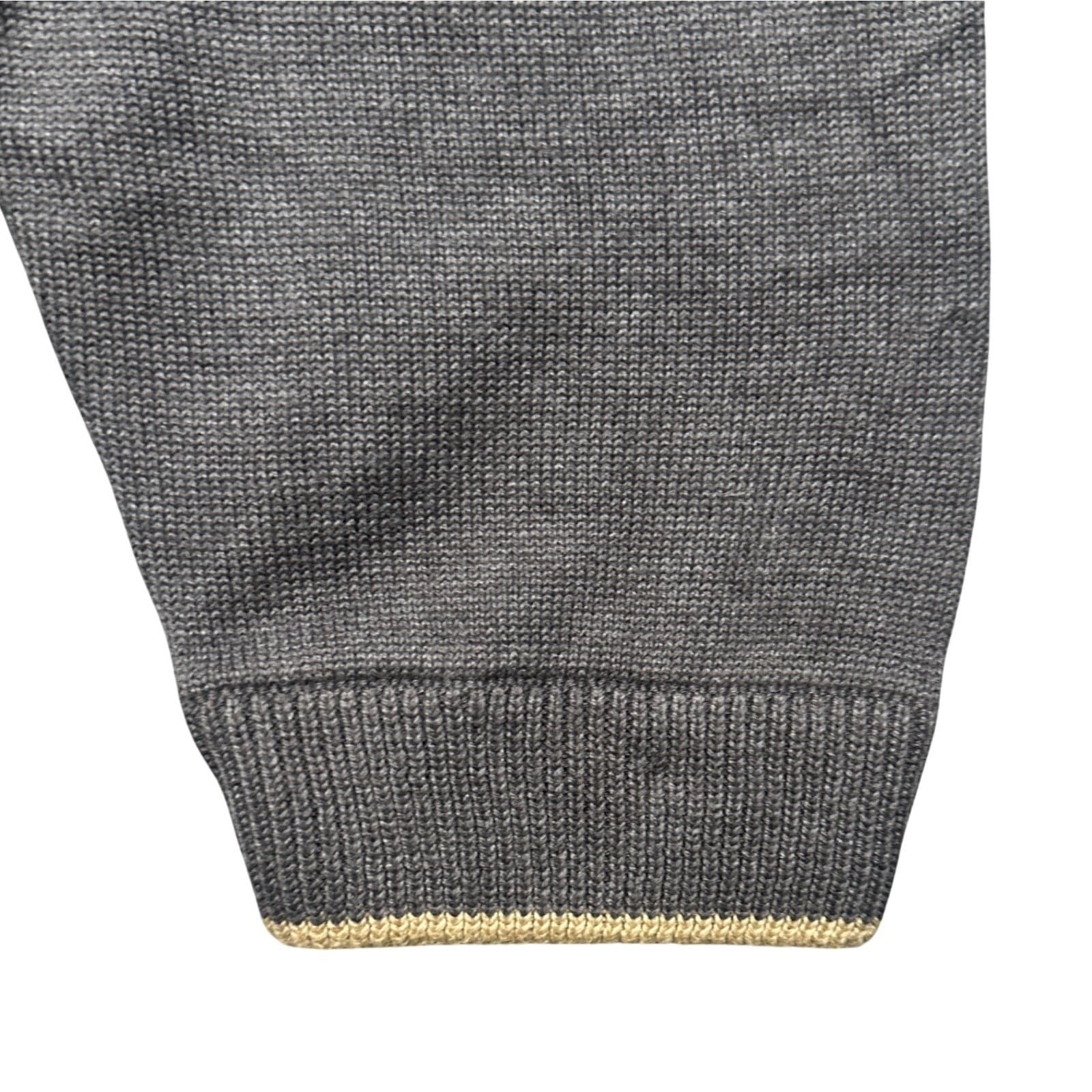 George Quarter-Zip Sweater Mens XL Charcoal Grey New Cotton Blend Mock Neck - Thumbnail 6