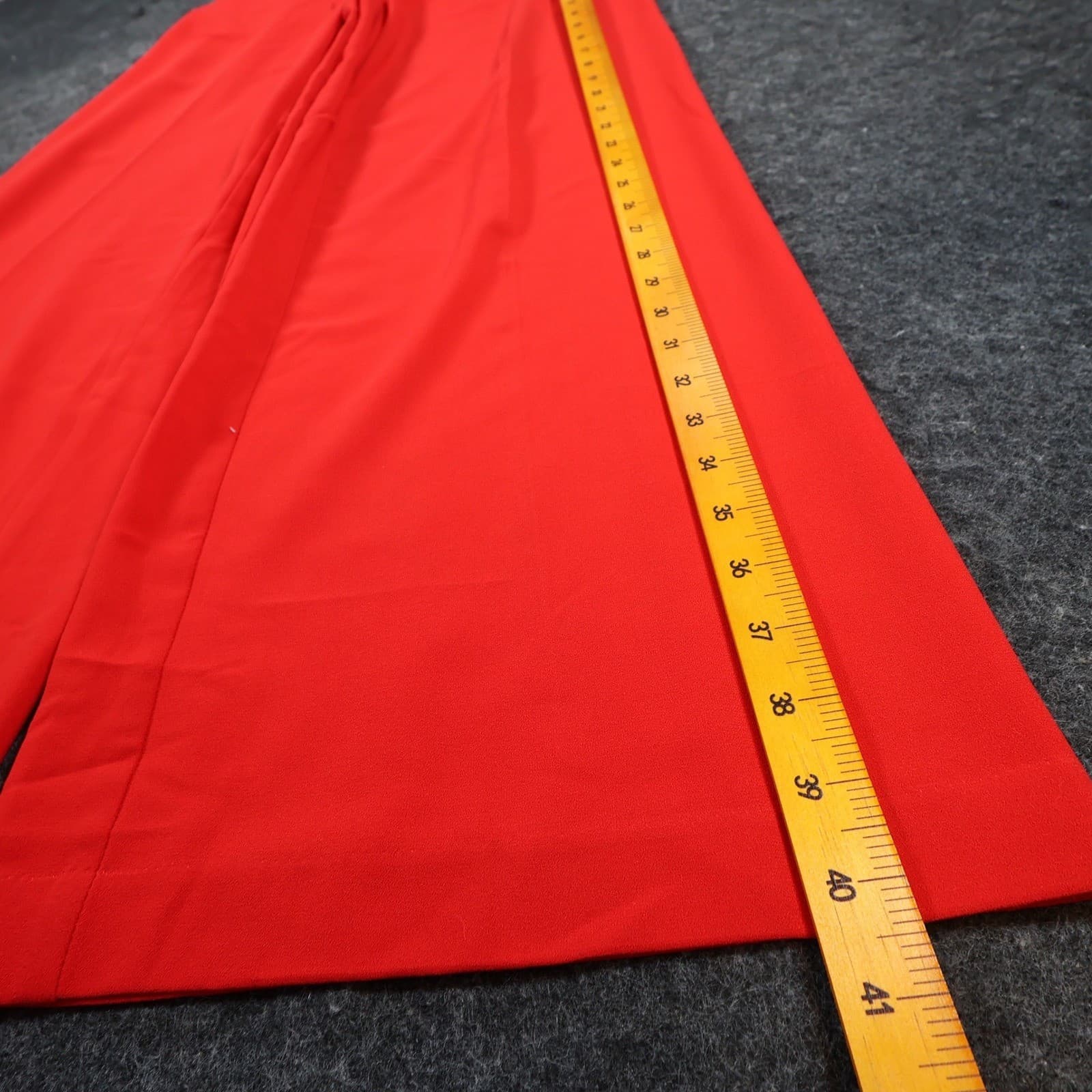 EST. 1946 Pants Womens XS Red Polyester Spandex Wide Leg Paperbag Tie Waist - Thumbnail 3