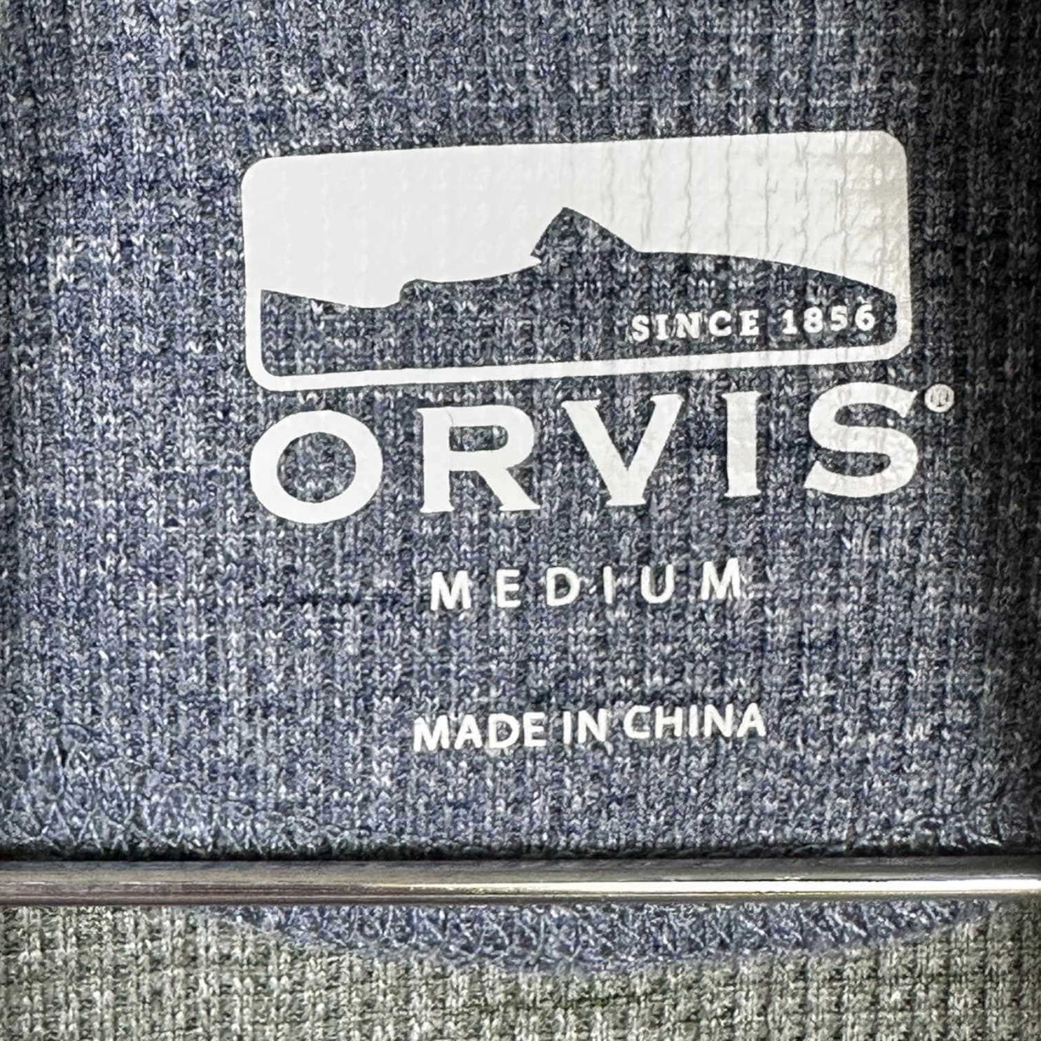 Orvis Men’s Medium Green Cowl Neck Long Sleeve Lightweight Pullover - Thumbnail 3