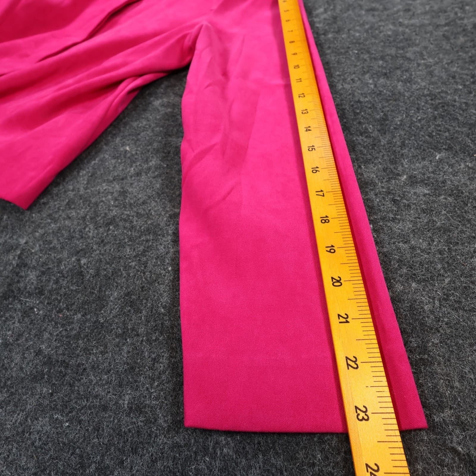 Leslie Fay Jacket Womens 14P Pink Polyester Spandex Petite Faux Suede Blazer - Thumbnail 4