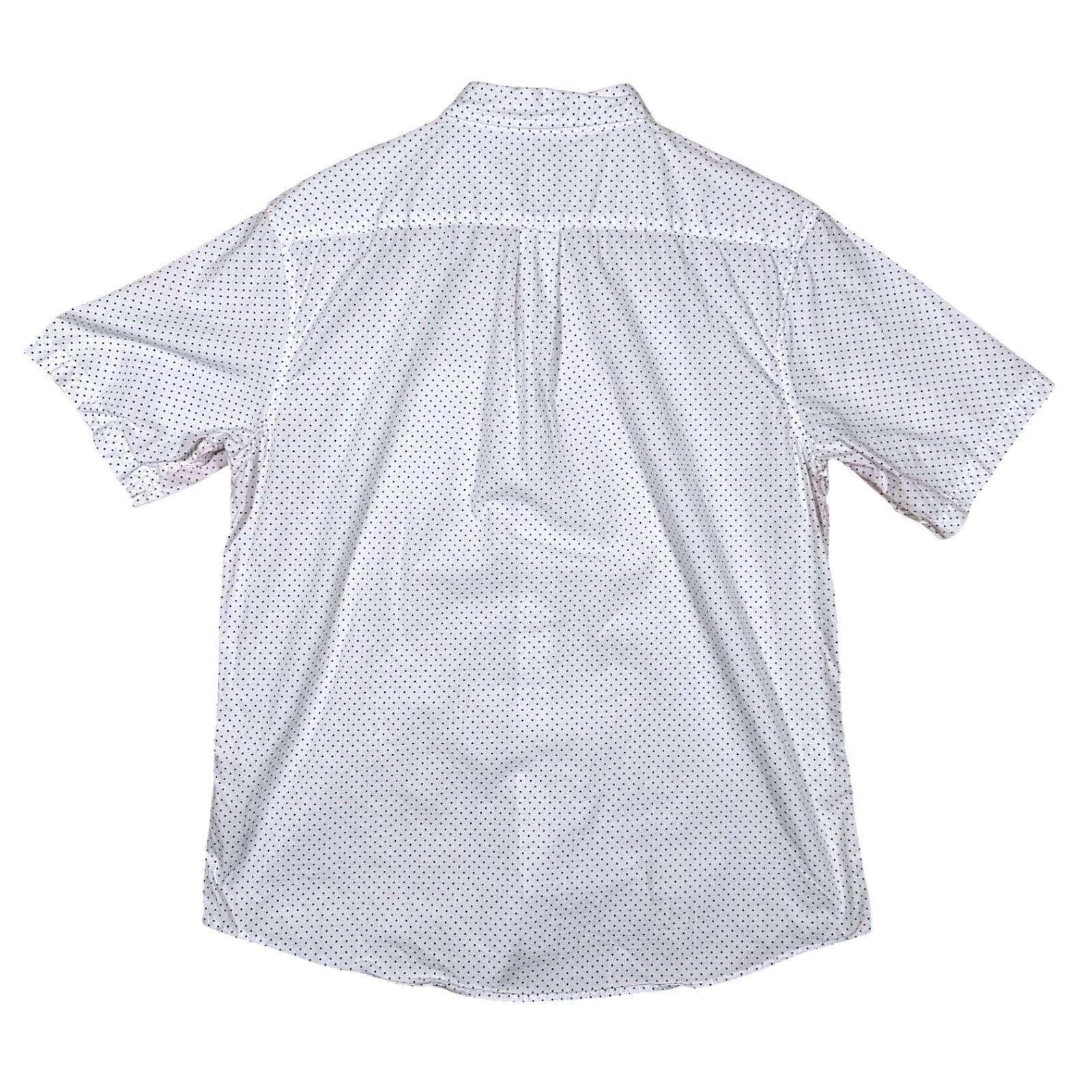 Haggar Clothing Co Mens Large Fitted Short Sleeve Button Down Shirt - Thumbnail 3