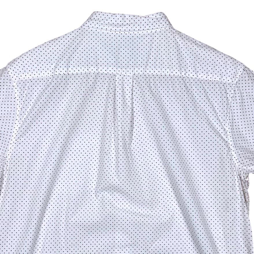 Haggar Clothing Co Mens Large Fitted Short Sleeve Button Down Shirt - Thumbnail 4