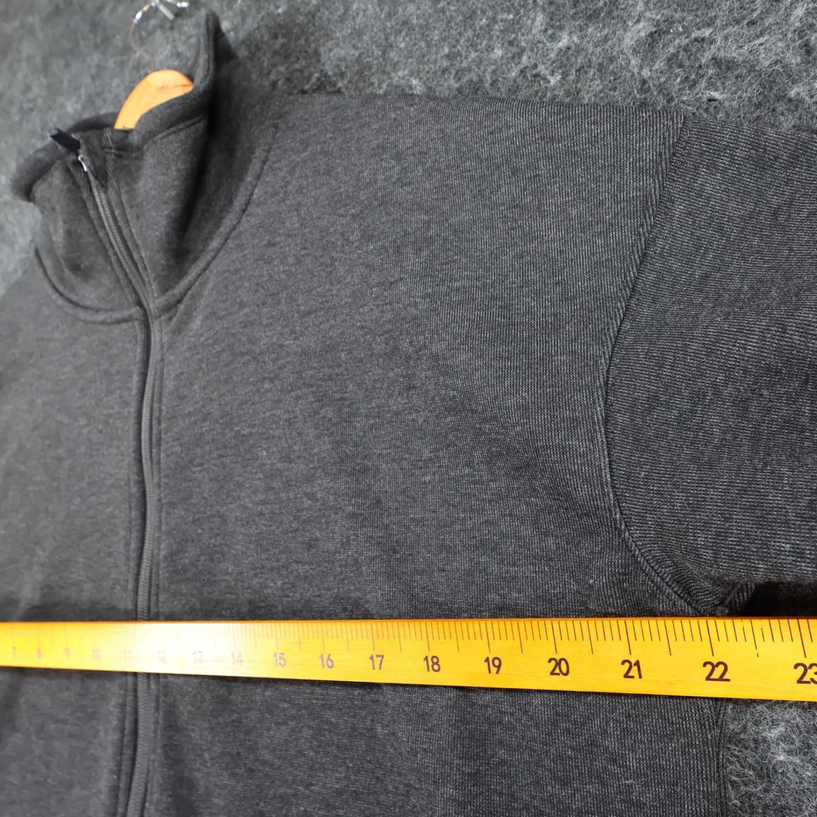 Mondetta Full Zip Jacket Mens L Dark Gray Recycled Polyester Athletic Zip Up - Thumbnail 3
